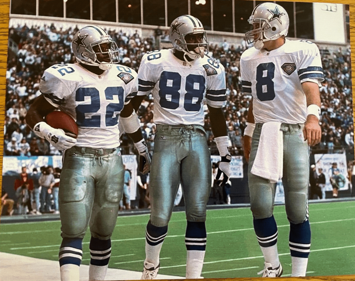 1200x948 NFL Dallas Cowboys Troy Aikman Emmitt Smith Michael Irvin photo 8x10 lab printed