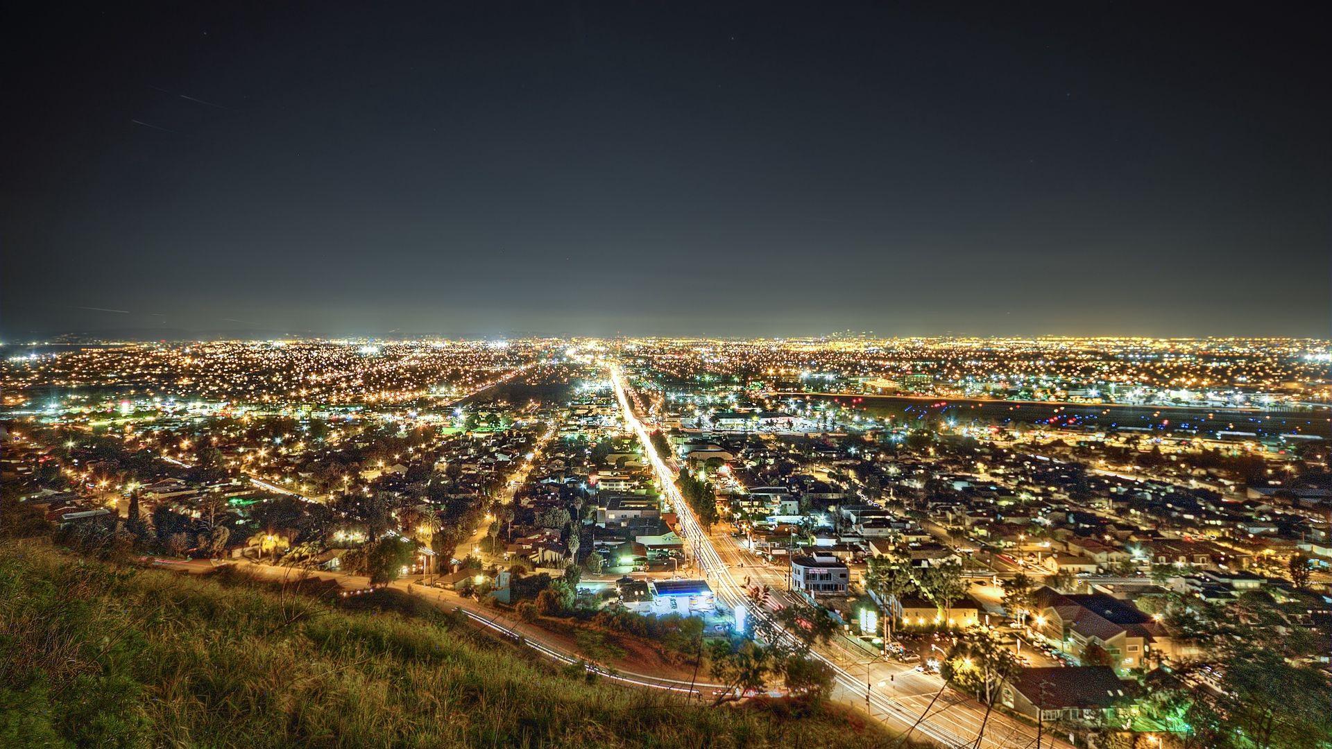 1920x1080 Download wallpaper 1920x1080 los angeles, california, night full