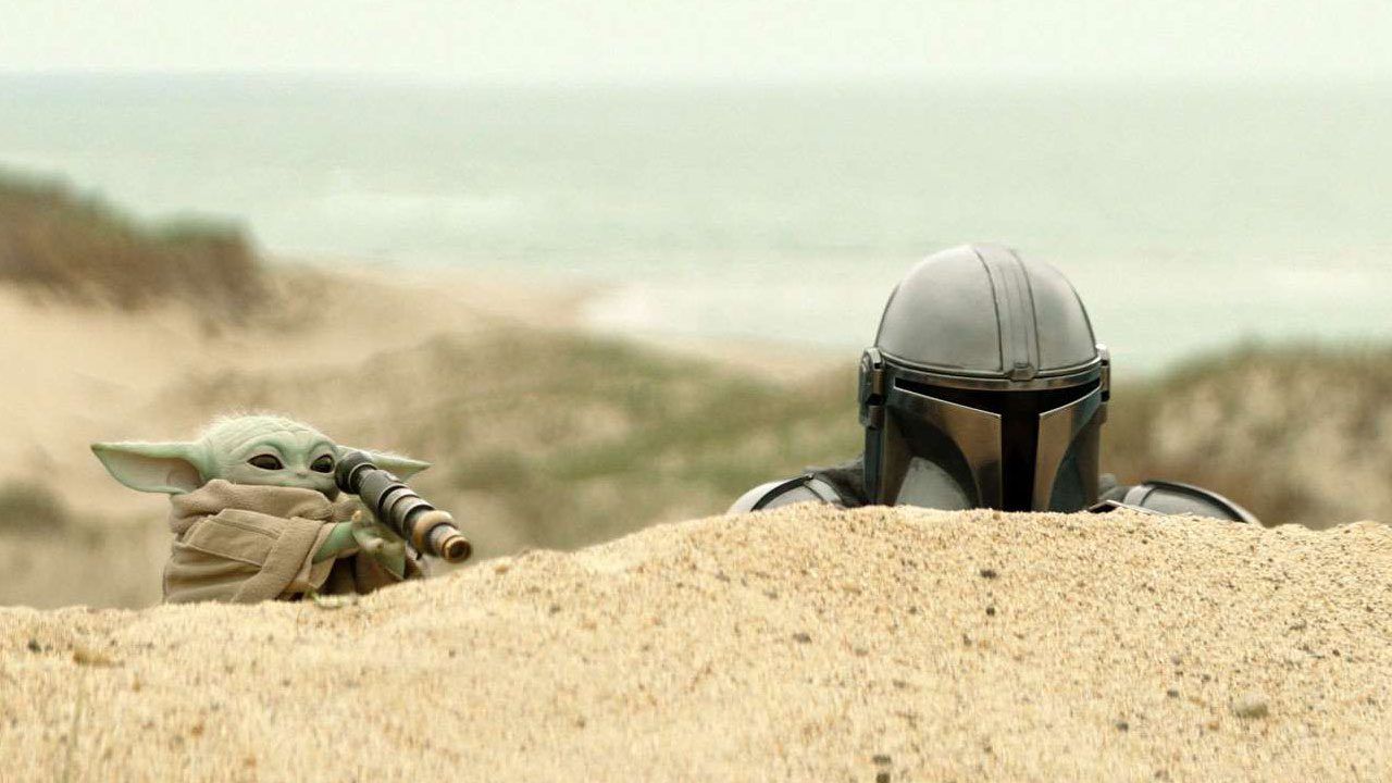 1280x720 The Mandalorian and Grogu and Poster Set Blasters for Nostalgia + Gamers