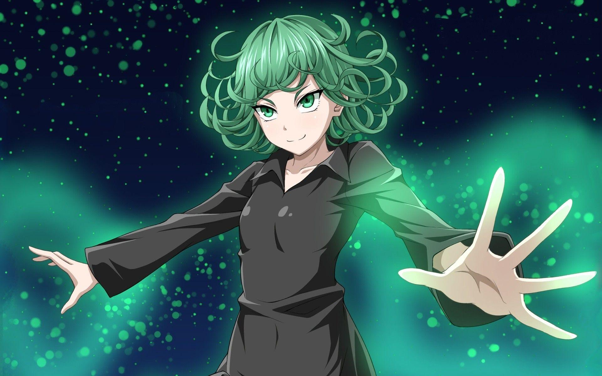 1920x1200 One Punch Man, Tatsumaki, Green Hair, Green Eyes Wallpaper HD