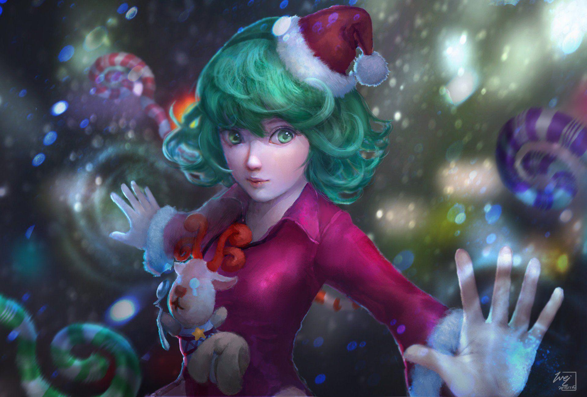 1920x1298 magic, One Punch Man, Christmas, Tatsumaki HD Wallpaper / Desktop