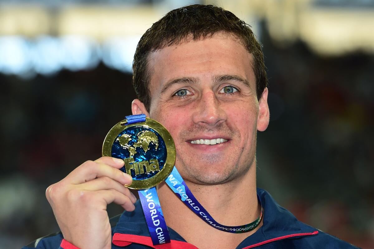1200x799 Katie Ledecky, Ryan Lochte lead U.S. at world swim championships Angeles Times