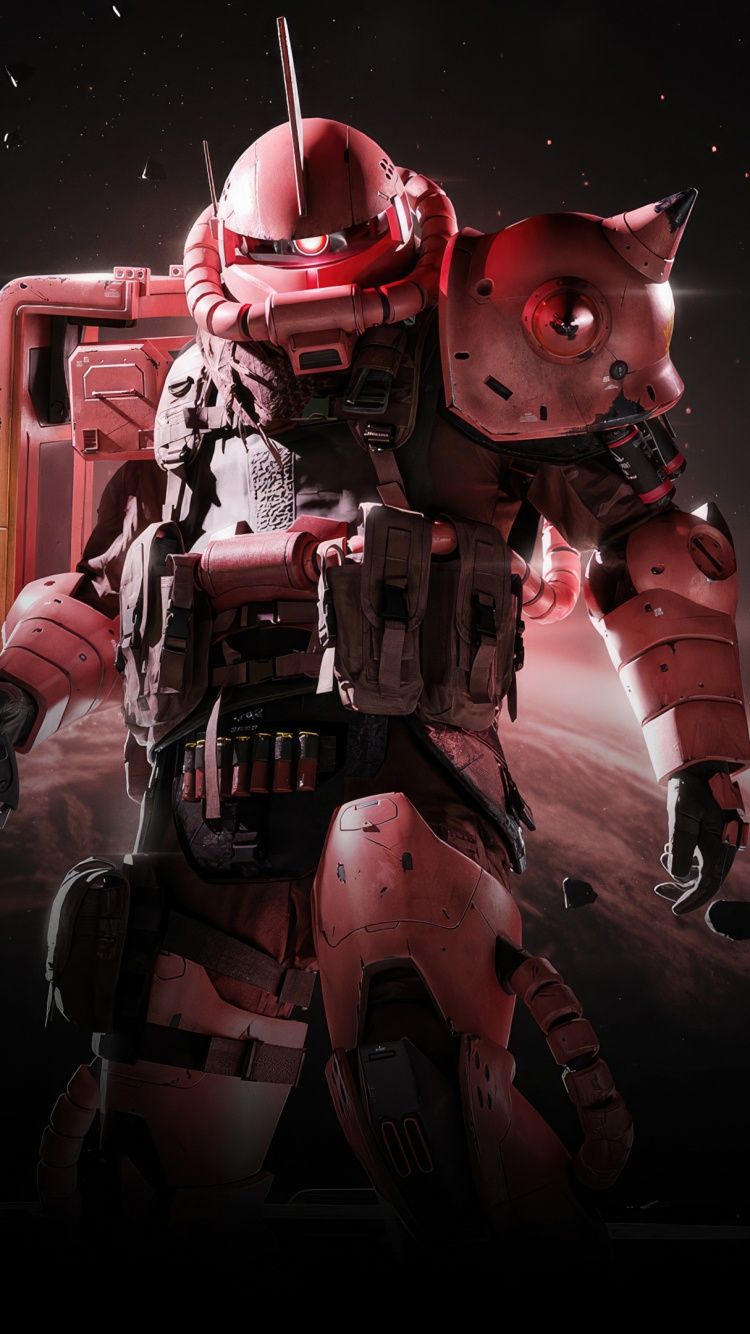 750x1334 Mobile Suit MS 06S Zaku II In Warzone & MW3 4K Wallpaper