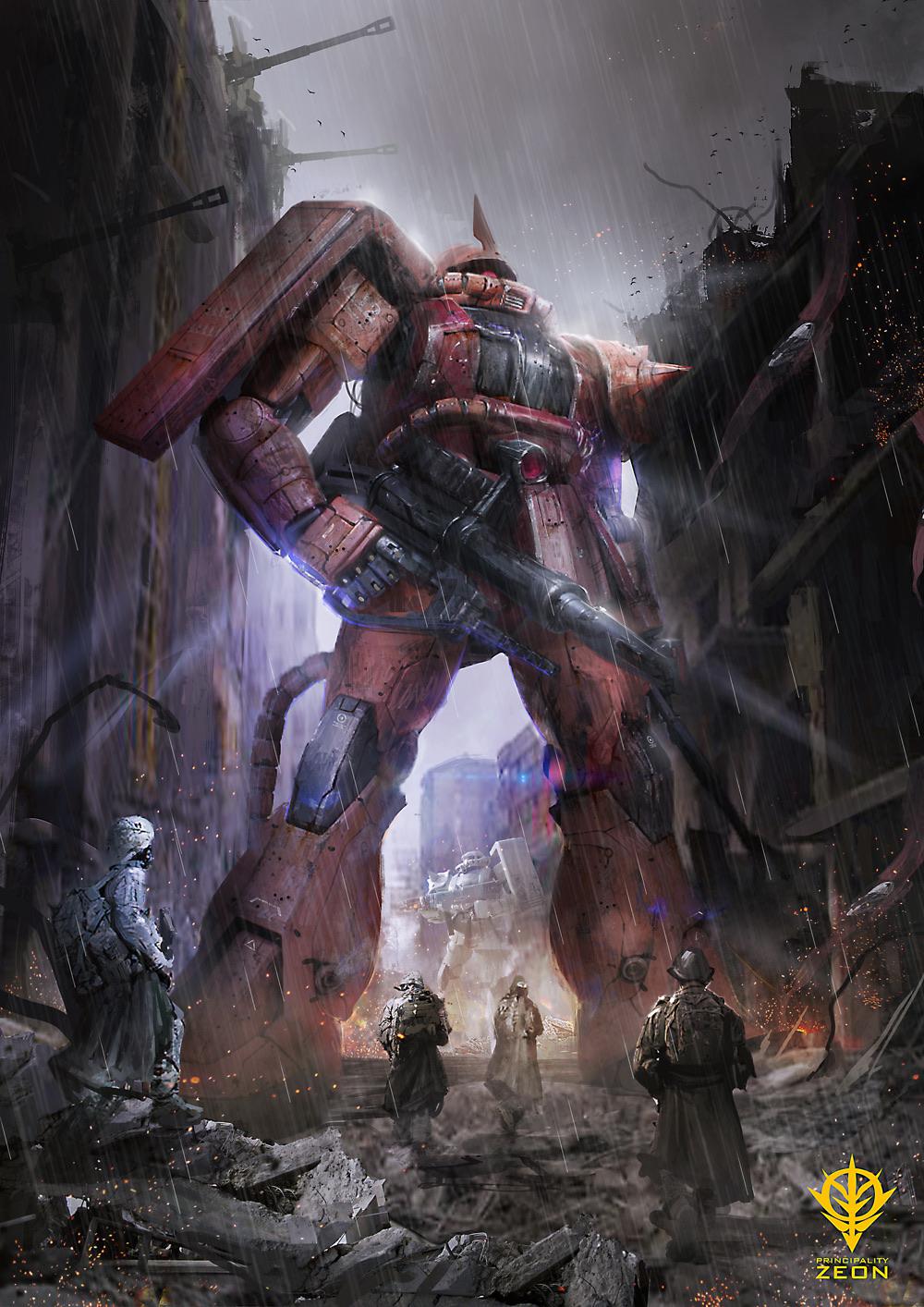 1000x1414 Char's Zaku II art
