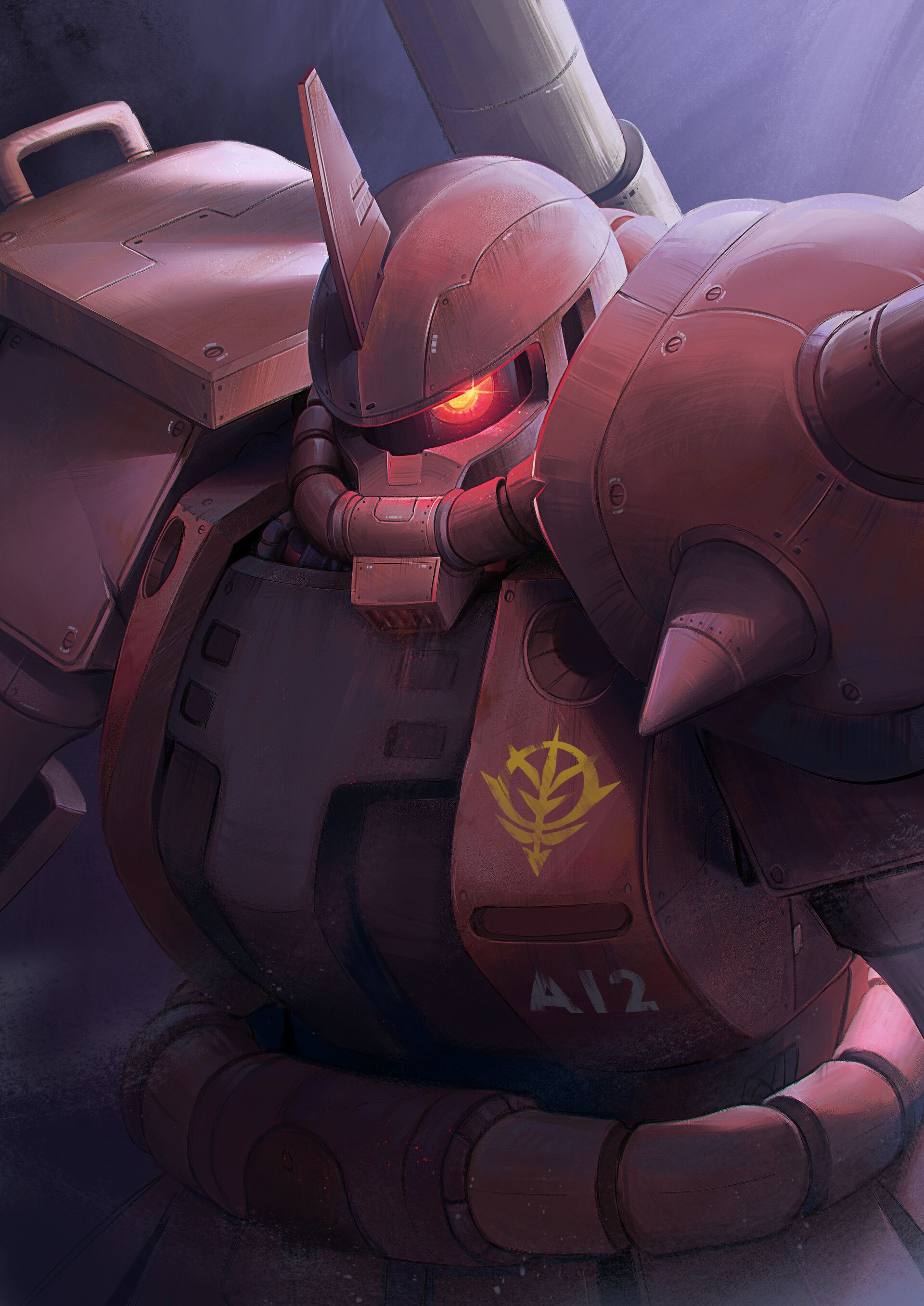 1920x2715 Char Aznable Zaku II Red Comet