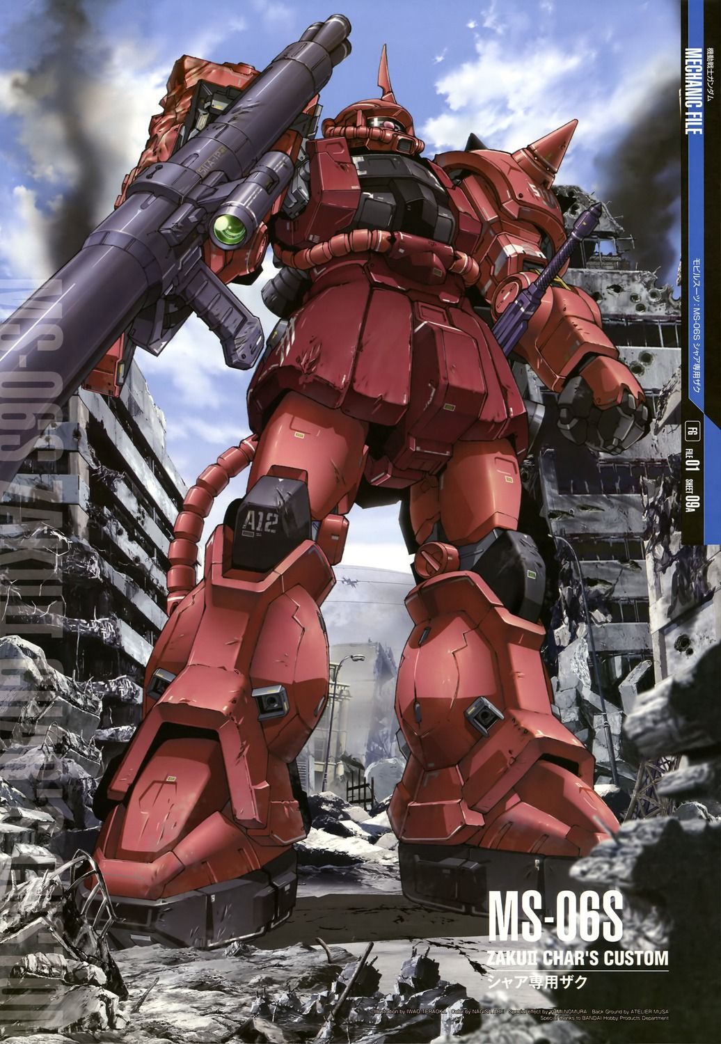 1036x1500 MS 06S Zaku II Char's Custom 哲子戲Philosophist's Camp