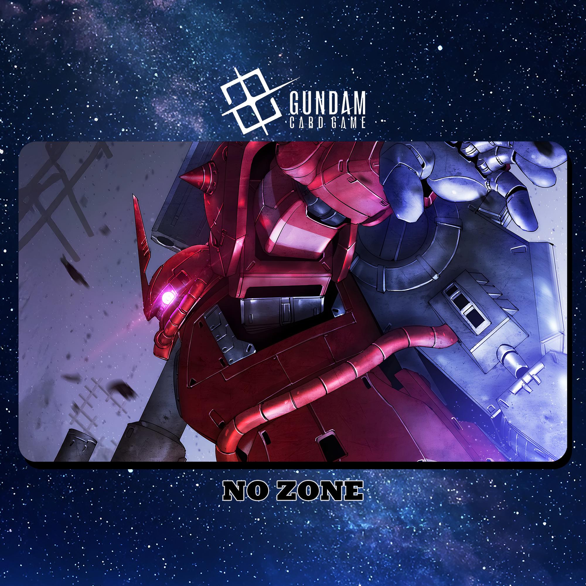 2000x1999 Playmat Gundam Card Game Red Comet Gundam (600 X 350 Mm)/ Deskmat With Stitched Edges