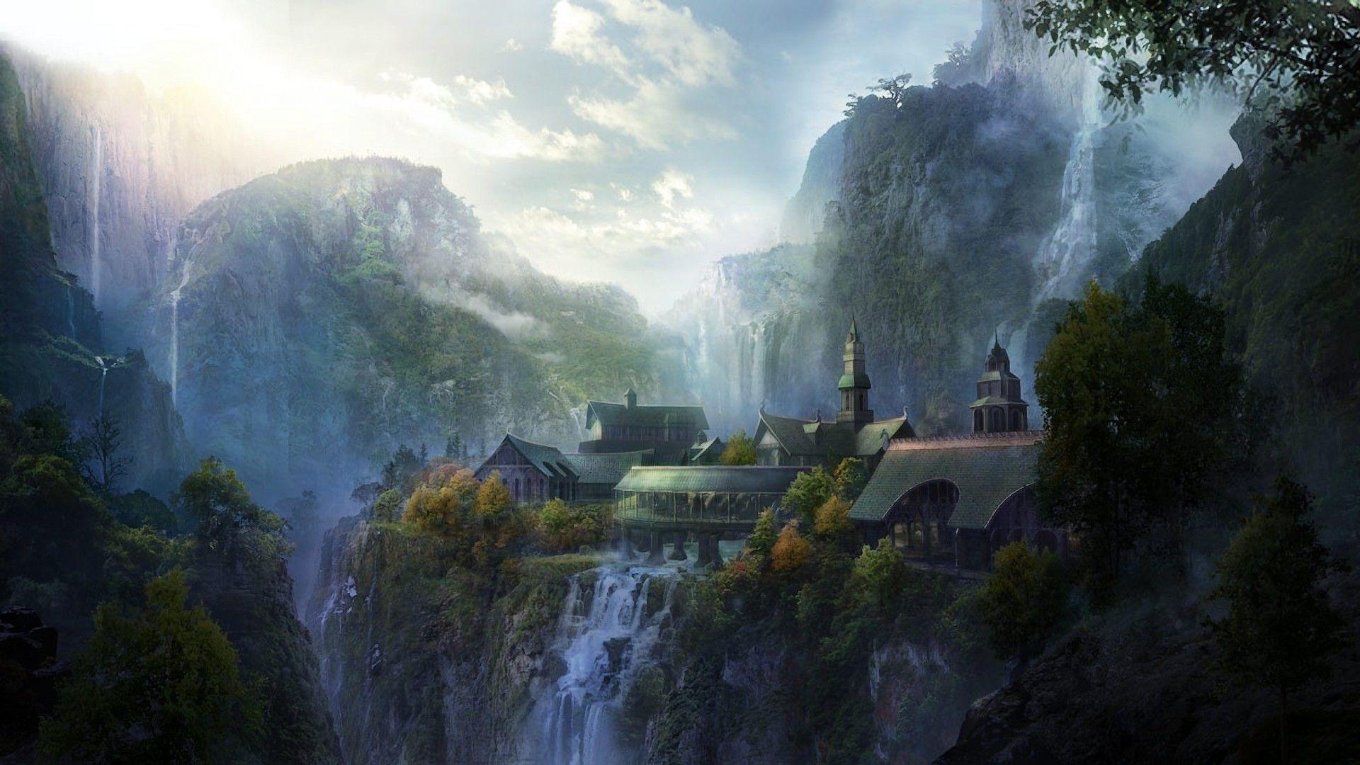 1920x1080 fantasy Art, Rivendell Wallpaper HD / Desktop and Mobile Background