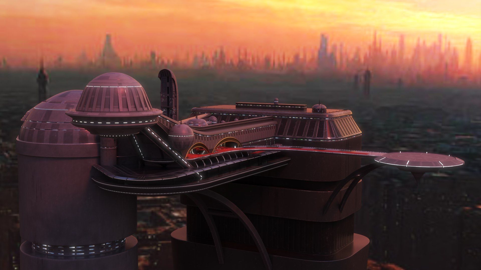 1920x1080 Coruscant Opera Scene Wars 3D