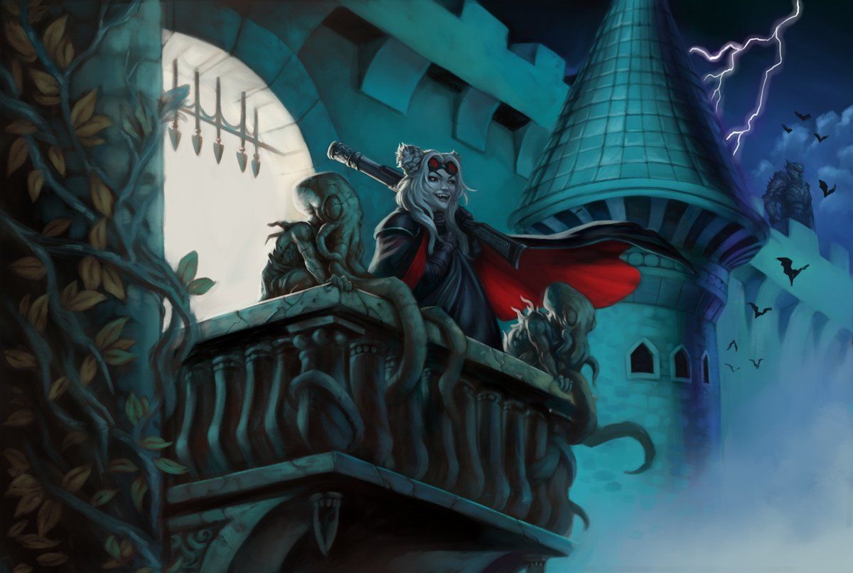 1200x806 Count Widdle of Barovia looks out from Castle Ravenloft. Art for the love of my life @meagankenrekt