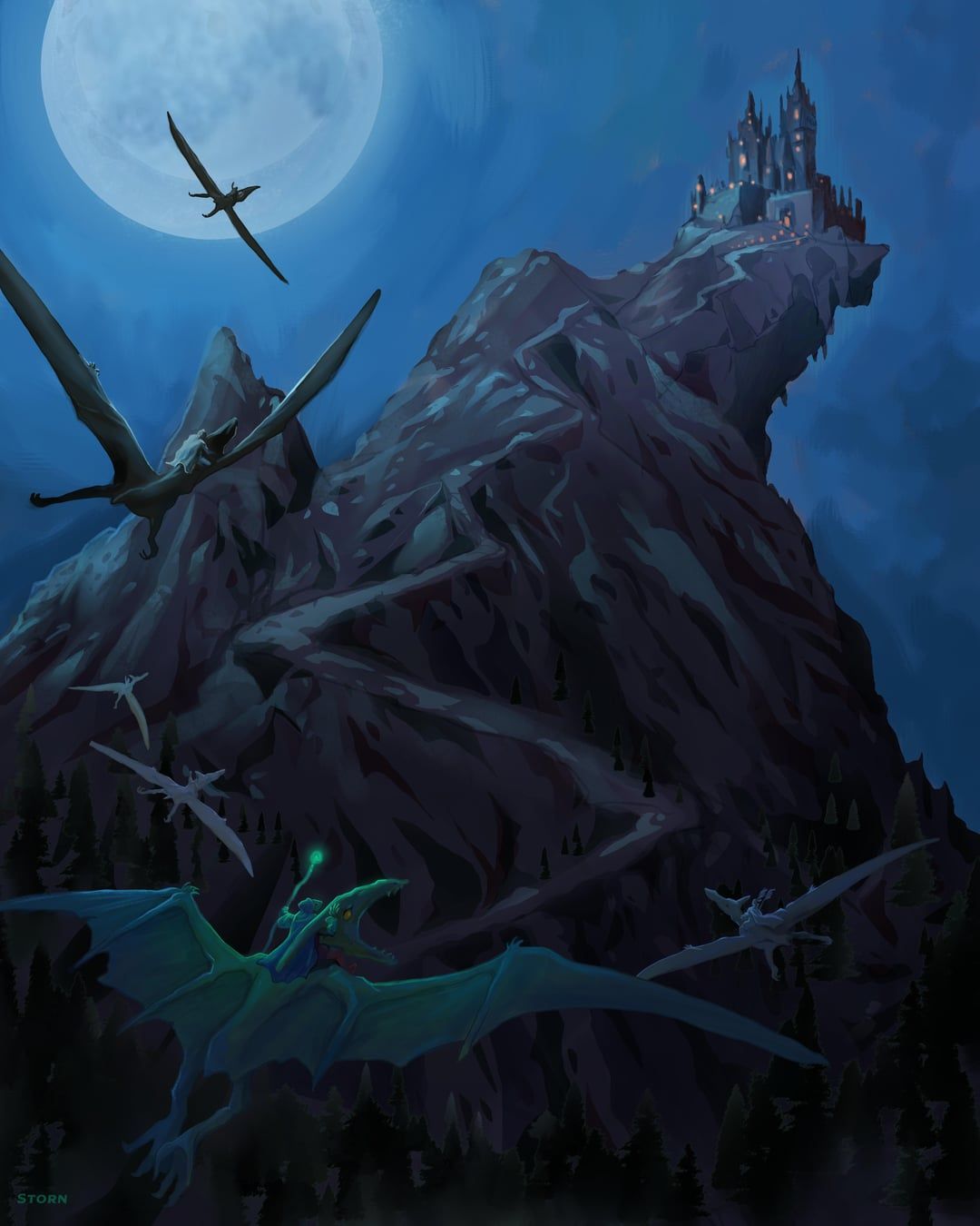 1080x1350 Art Approaching Castle Ravenloft By Storn A. Cook (paid An Artist Friend To Draw A Fun Moment From Our CoS Run)