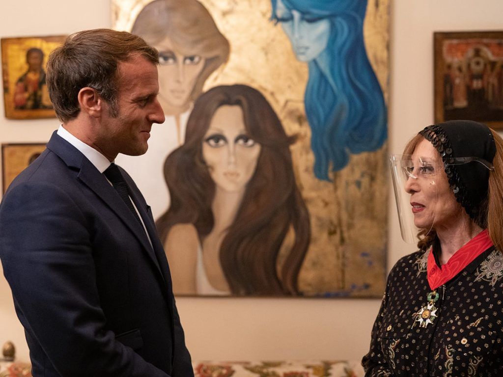 1024x768 Why French President Macron visited Lebanese diva Fairouz