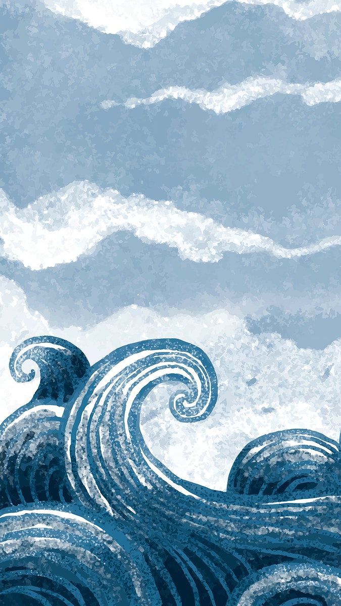 675x1200 Download premium image of Ocean iPhone wallpaper aesthetic painted design by Sasi about iphone wallpaper, blue wallpaper iphone, watercolor, iphone wallpaper beach, and sea illustration 4242308