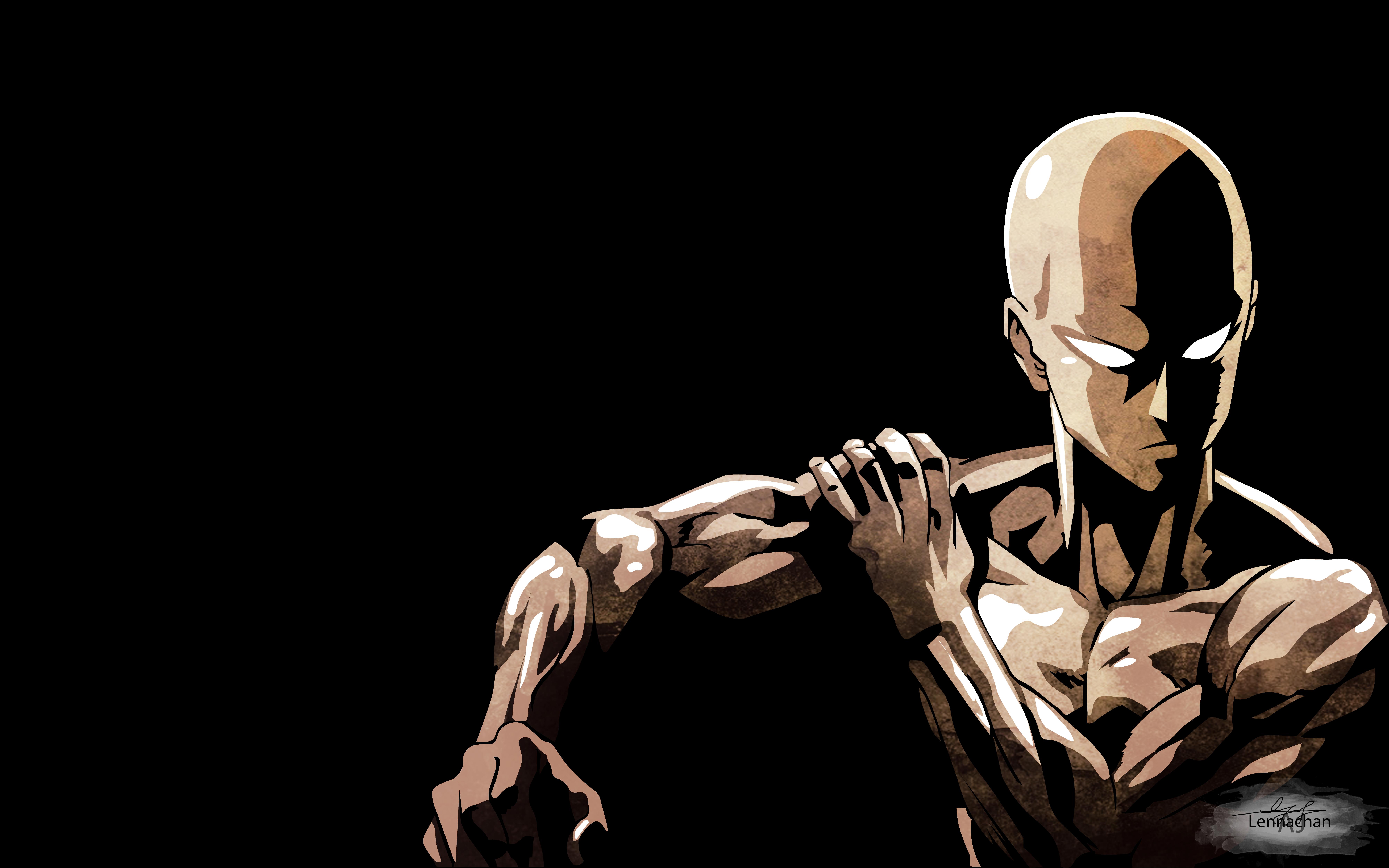 8000x5000 Saitama Ultra HD Wallpaper: The One Punch Hero In 8Kx5000