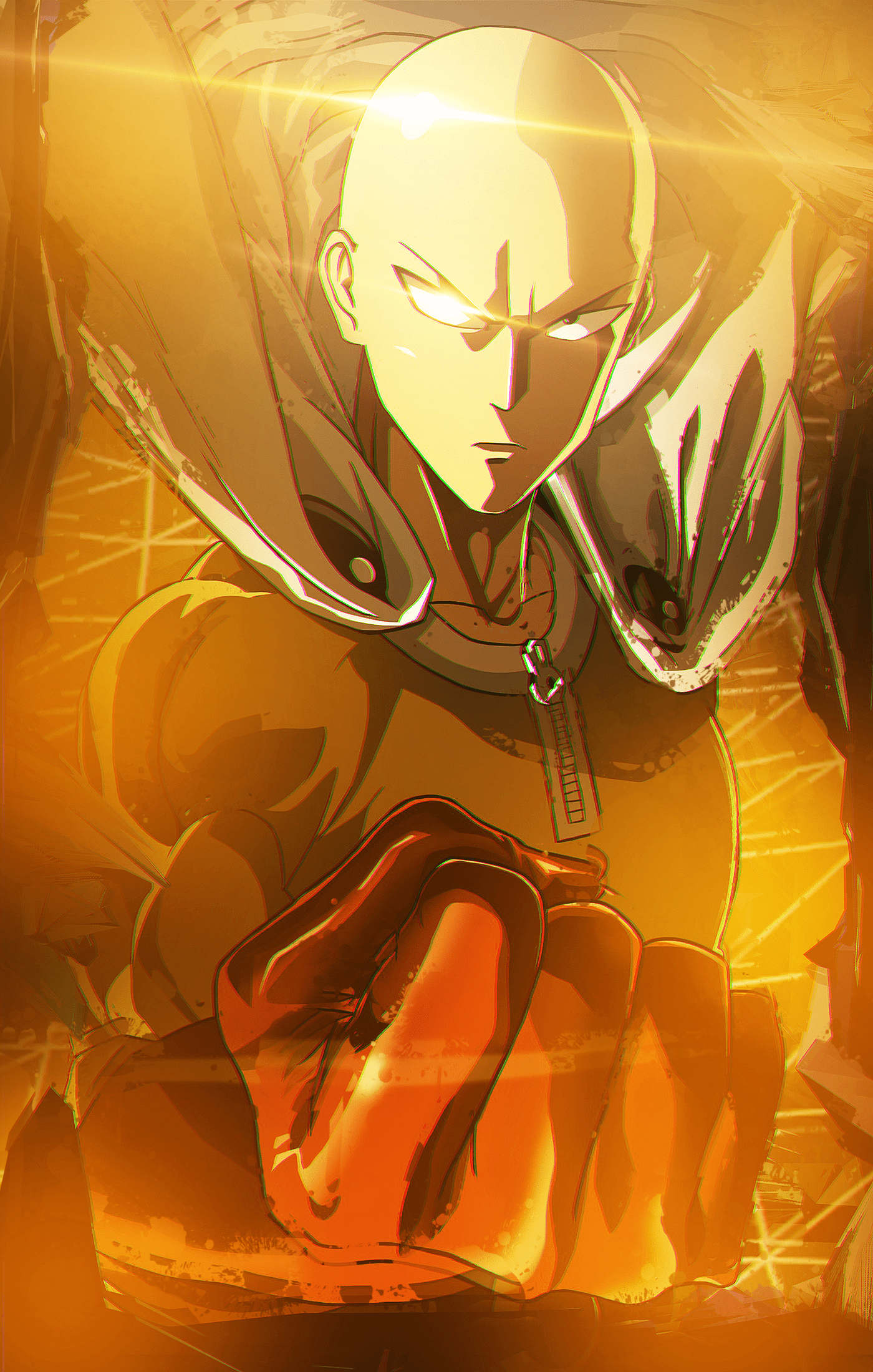 1400x2200 I made a Saitama Wallpaper for mobile