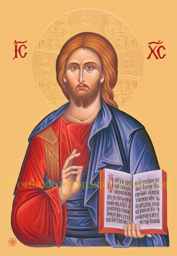 750x1079 Orthodox, byzantine icon of Jesus Christ Pantocrator(6)