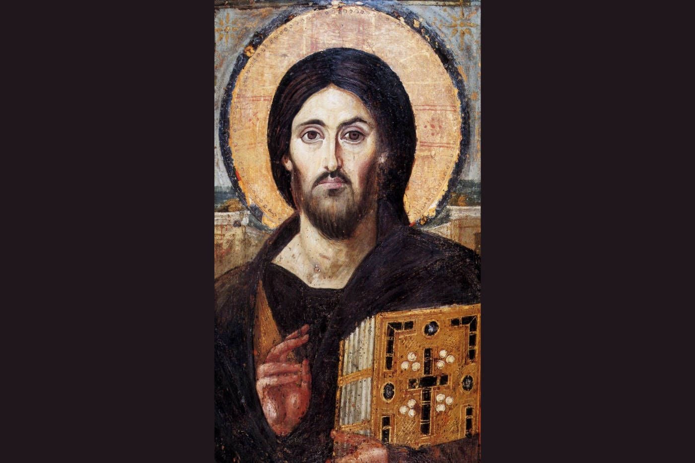1400x933 Download Christ Pantocrator Of Orthodox Christianity Wallpaper
