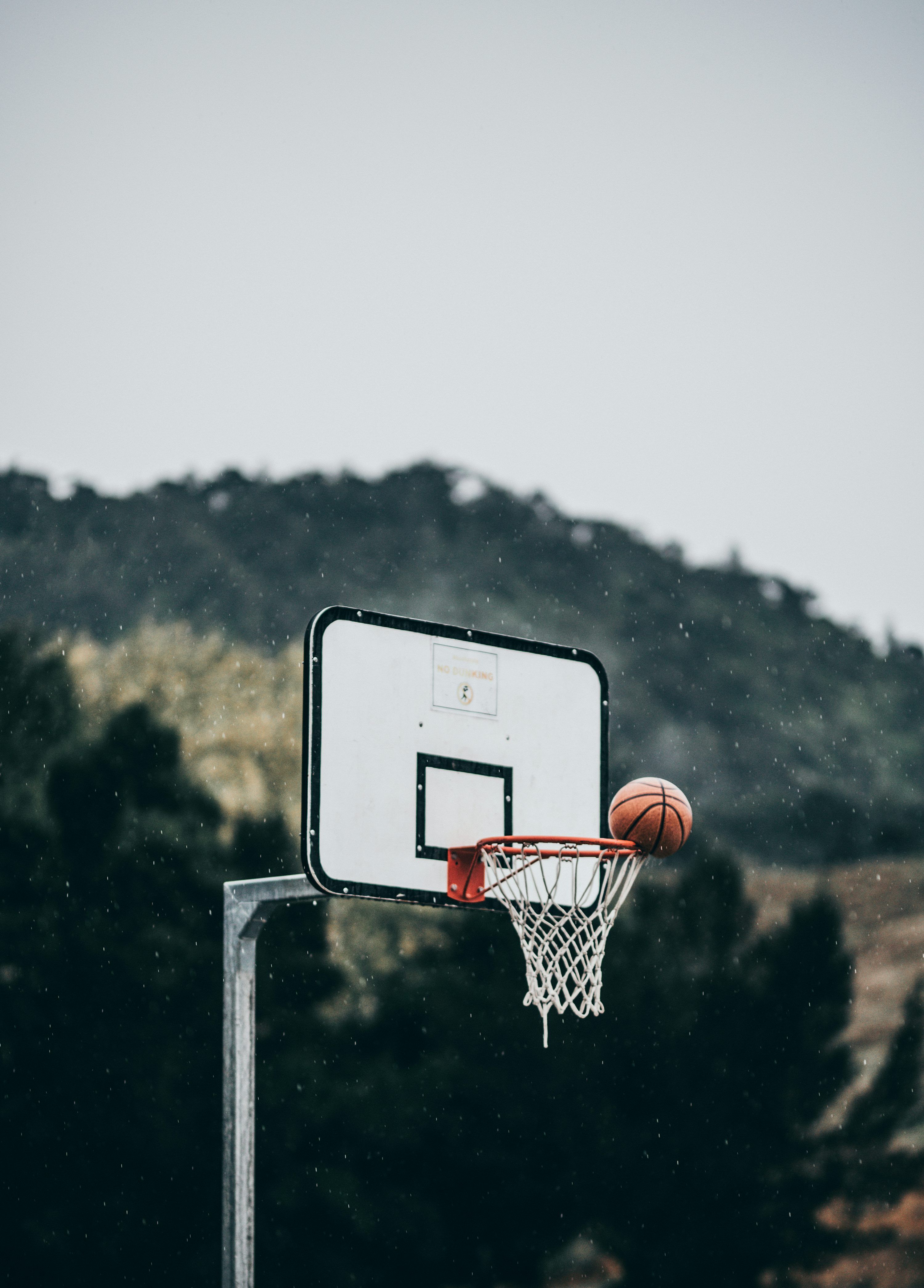 3000x4183 White basketball system photo