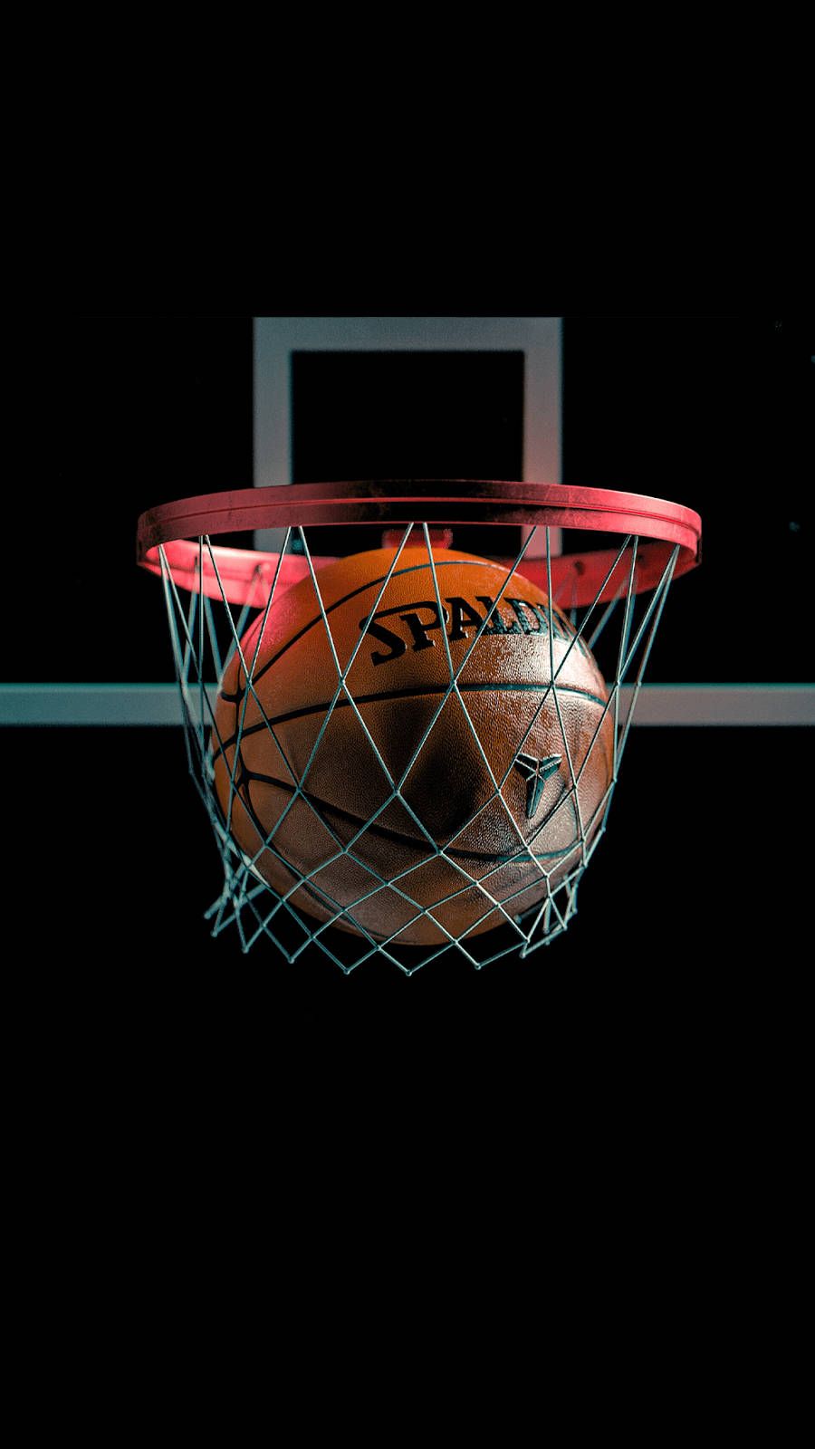 900x1600 Download HD Basketball Ball In Ring Wallpaper