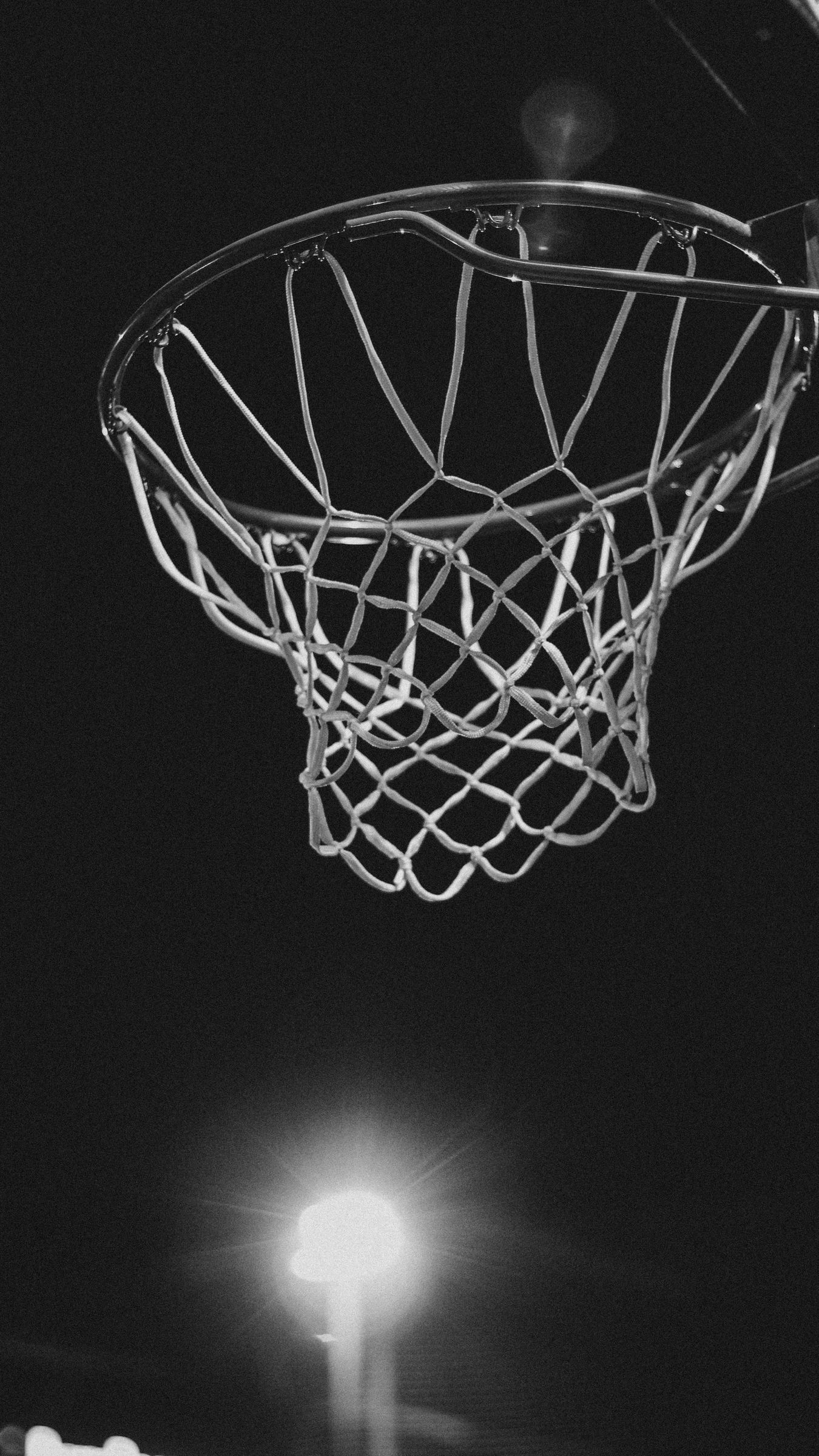 1350x2400 Download wallpaper 1350x2400 basketball ring, bw, net, basketball iphone 8+/7+/6s+/for parallax HD background