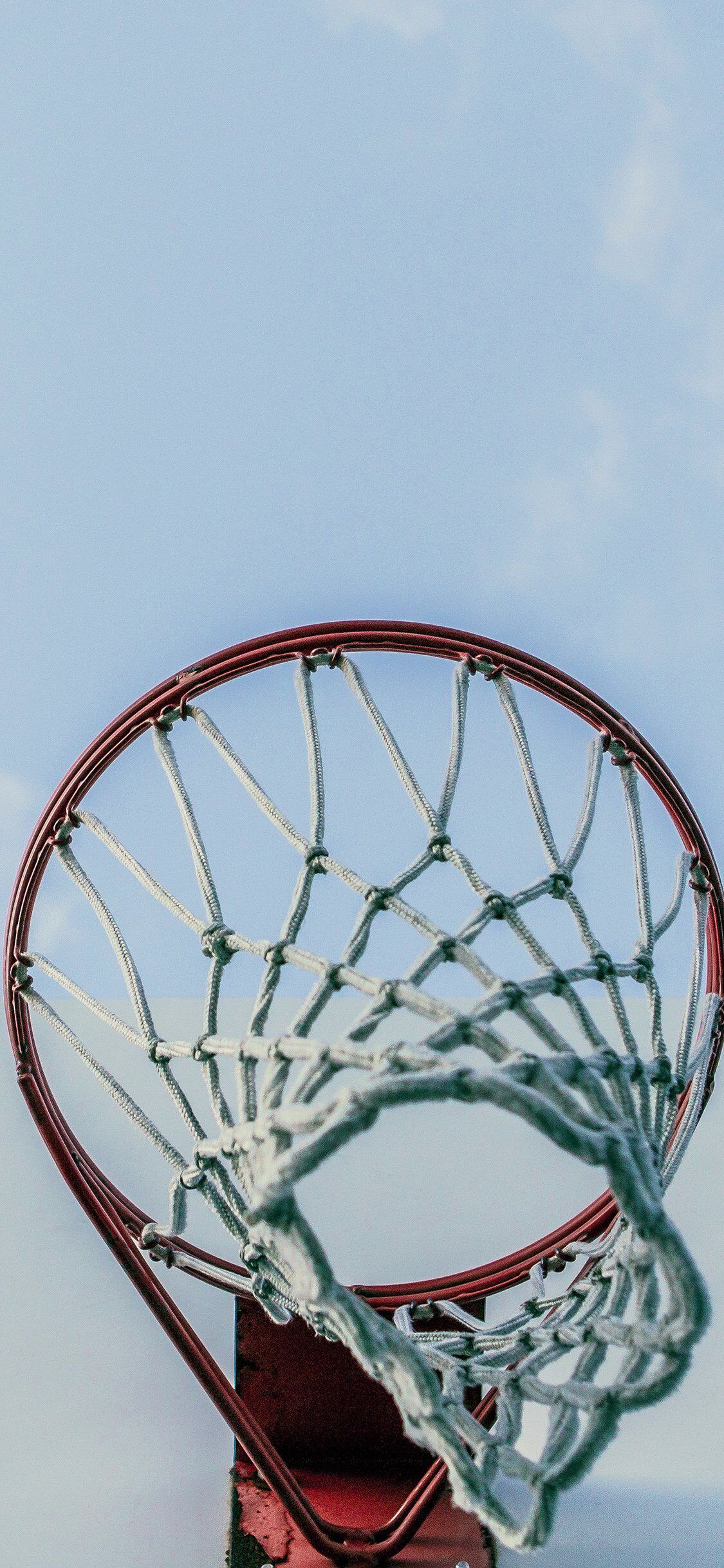 1125x2436 basketball rim red sports