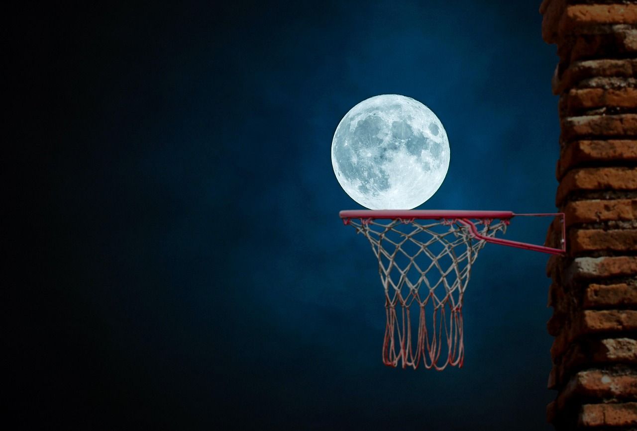 1280x867 Full Moon Basketball Ring Night