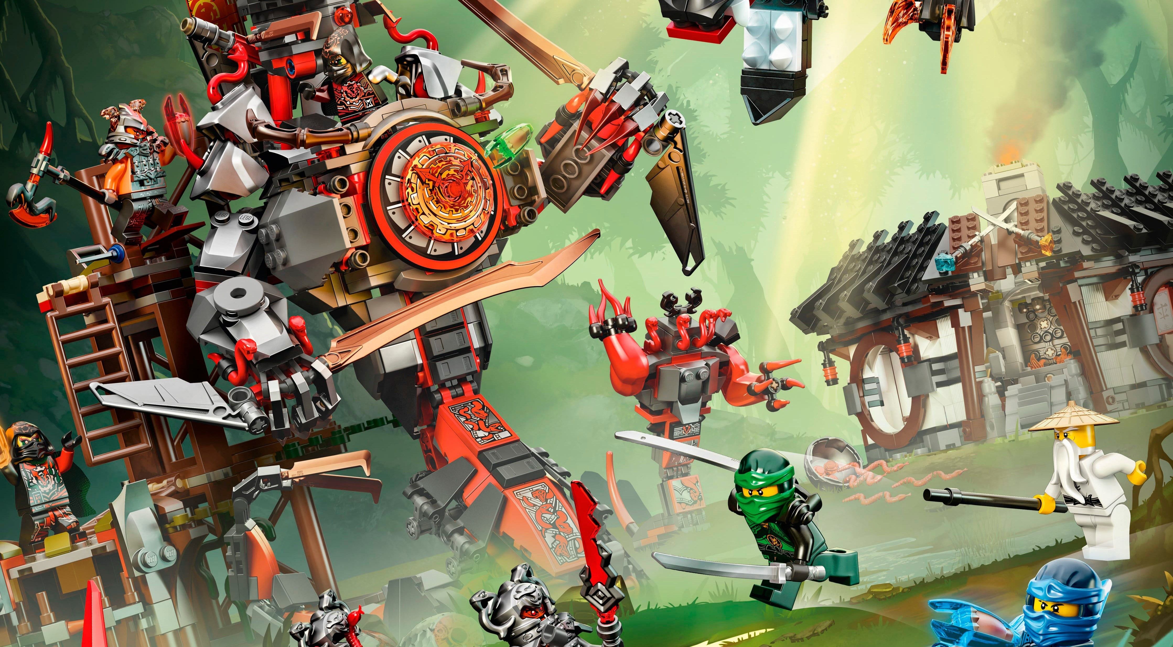 4474x2469 Desktop wallpaper: Lego Ninjago: Masters Of Spinjitzu, The Lego Ninjago Movie, Movie, Jay Walker, Lego, Lloyd Garmadon, Sensei Wu 4K free download for PC. 415768