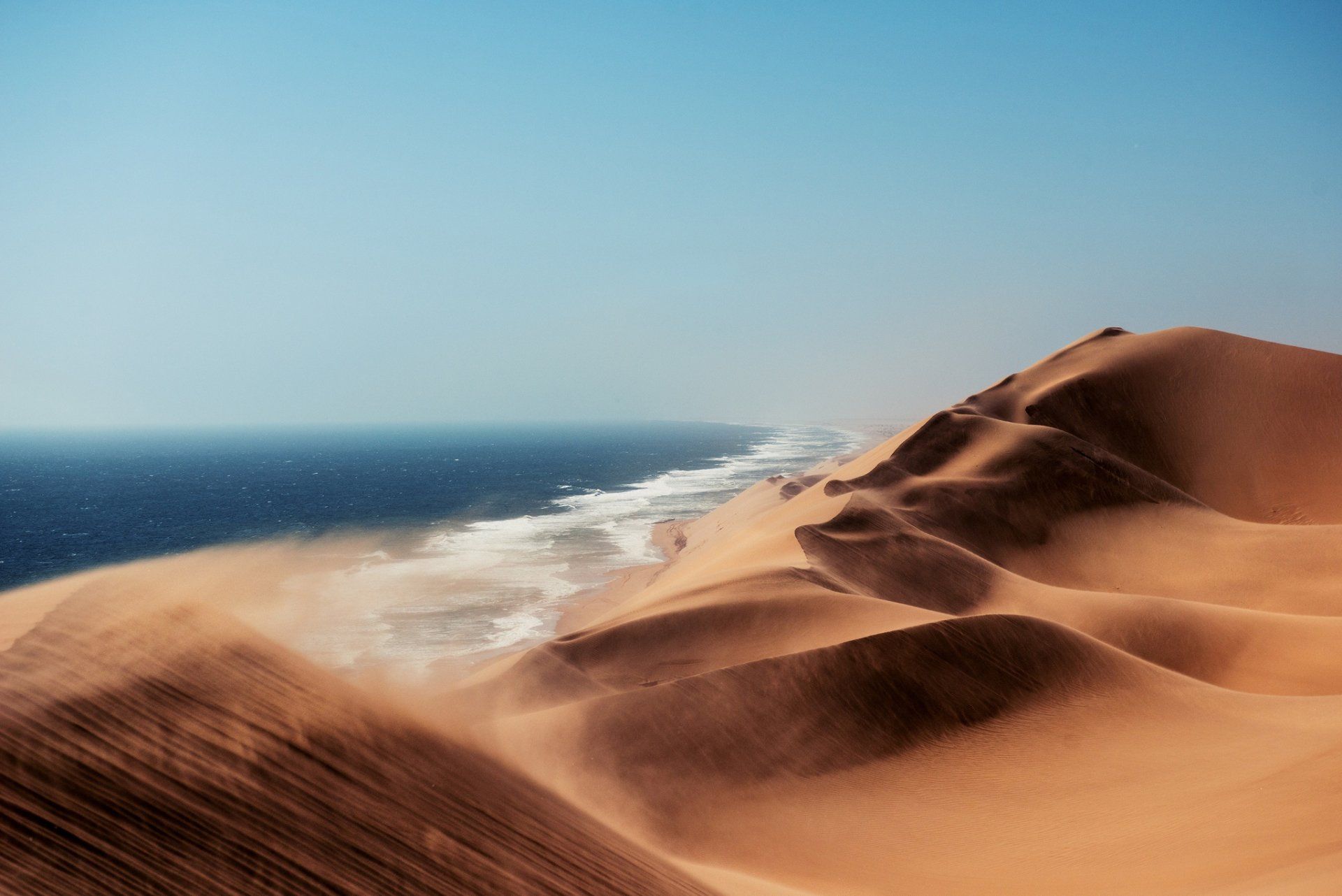 1920x1282 Download Africa Namib Desert Sand Dune Coast Ocean Nature Desert HD Wallpaper