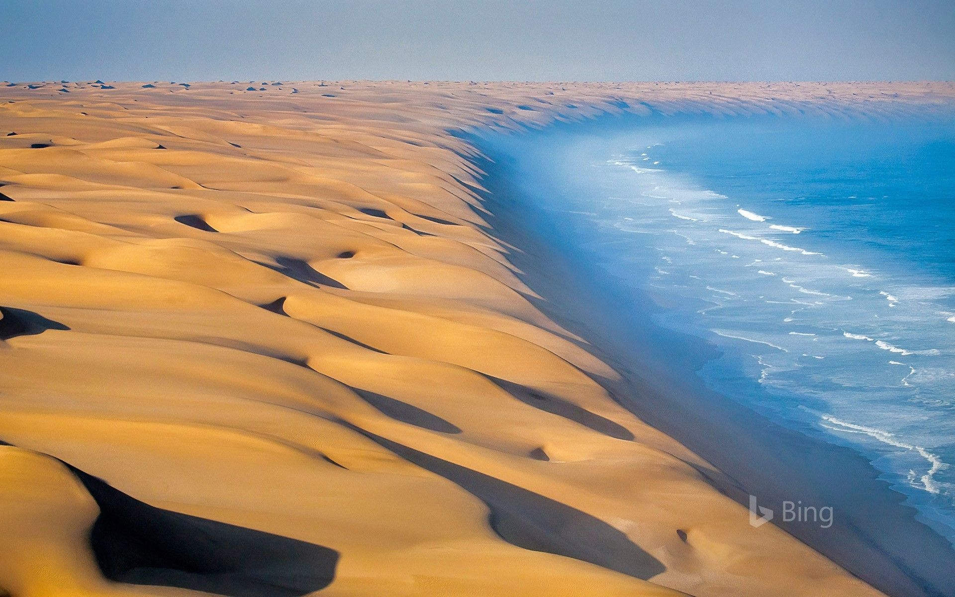 1920x1200 Namib Desert at the Atlantic Ocean in Africa Wallpaper