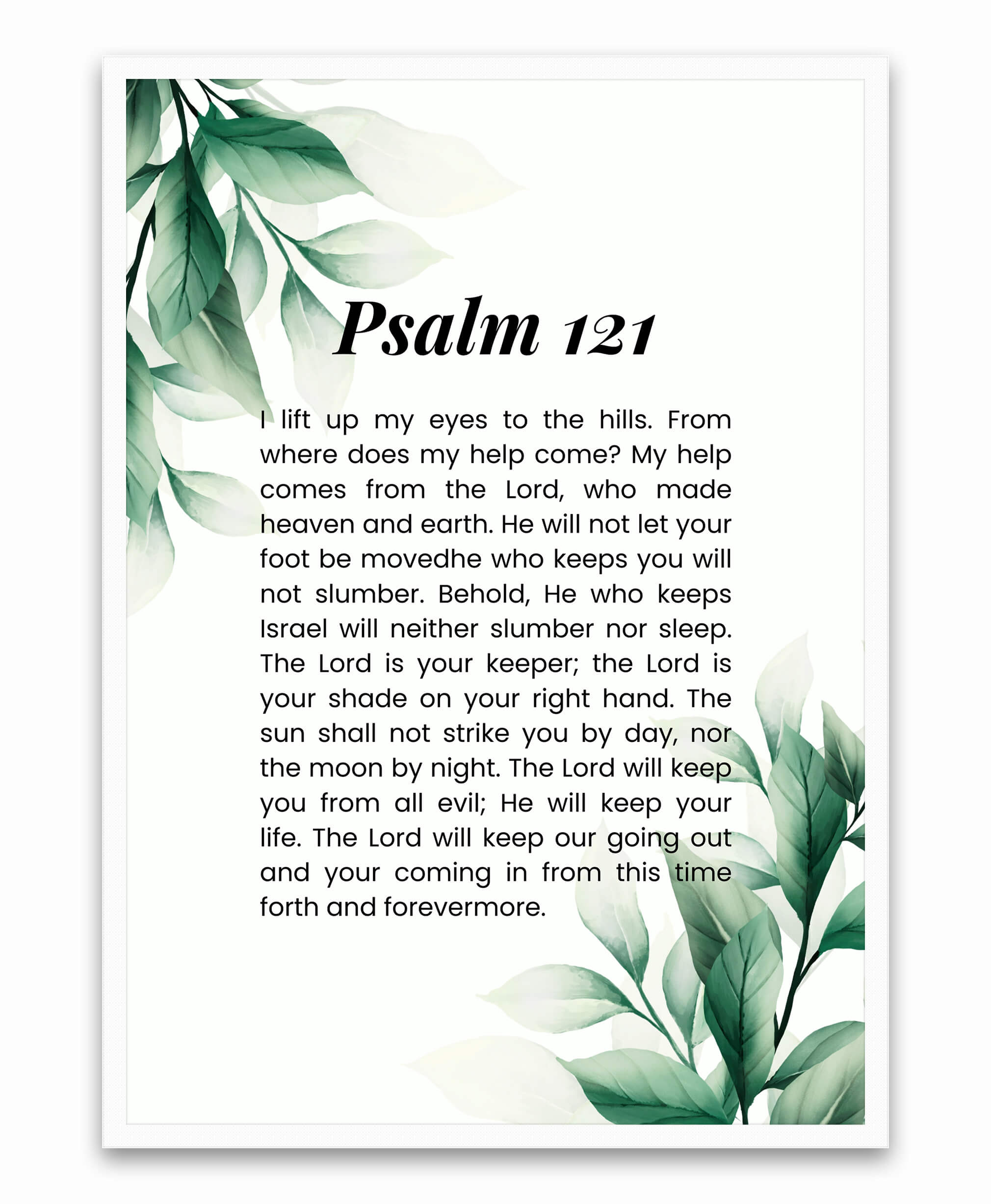 2020x2454 Psalm 121 Wall Art