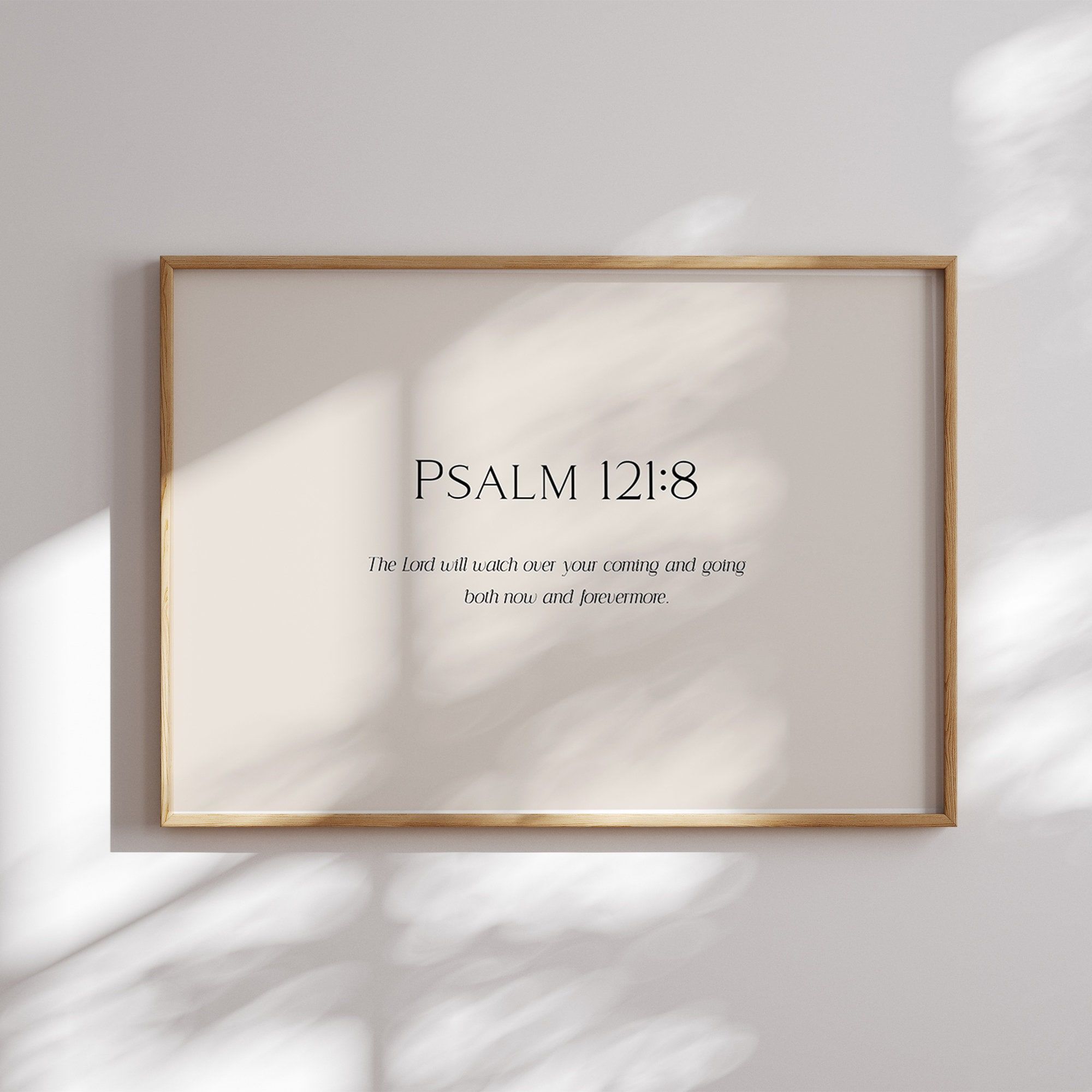 2000x2000 Psalm 121:8 Digital Print, Modern Christian Bible Verse Wall Art, Spiritual Typo Scripture Wall Art, Religious Wall Decor, Faith Gift