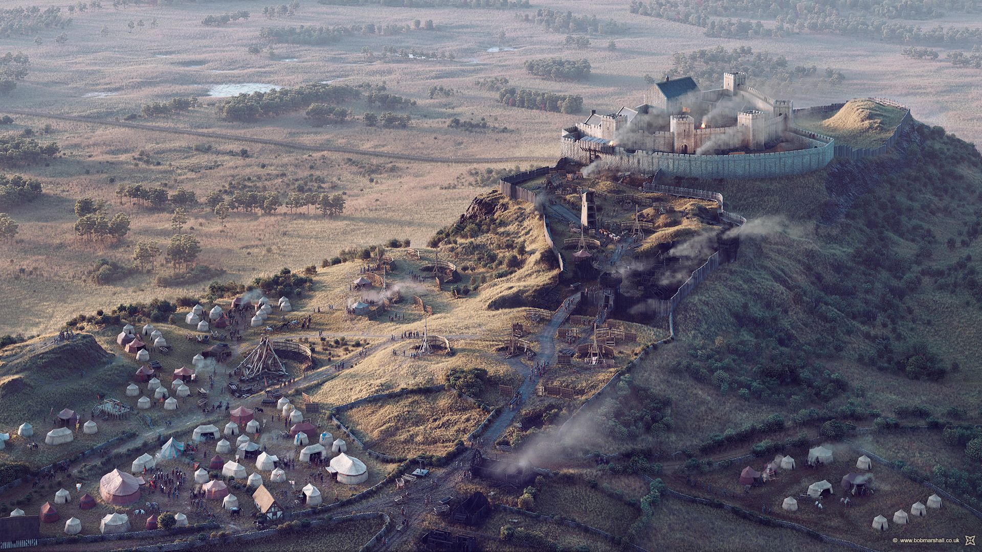 1920x1080 Wolf at the Door Reconstruction of The Siege of Stirling Castle 1304