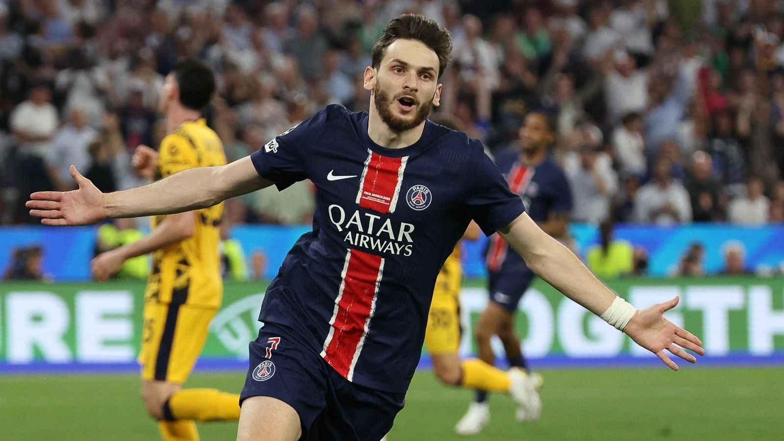 1600x900 PSG's Khvicha Kvaratskhelia Records Historic Feat With UCL Title Win; Becomes Second Ever Footballer To