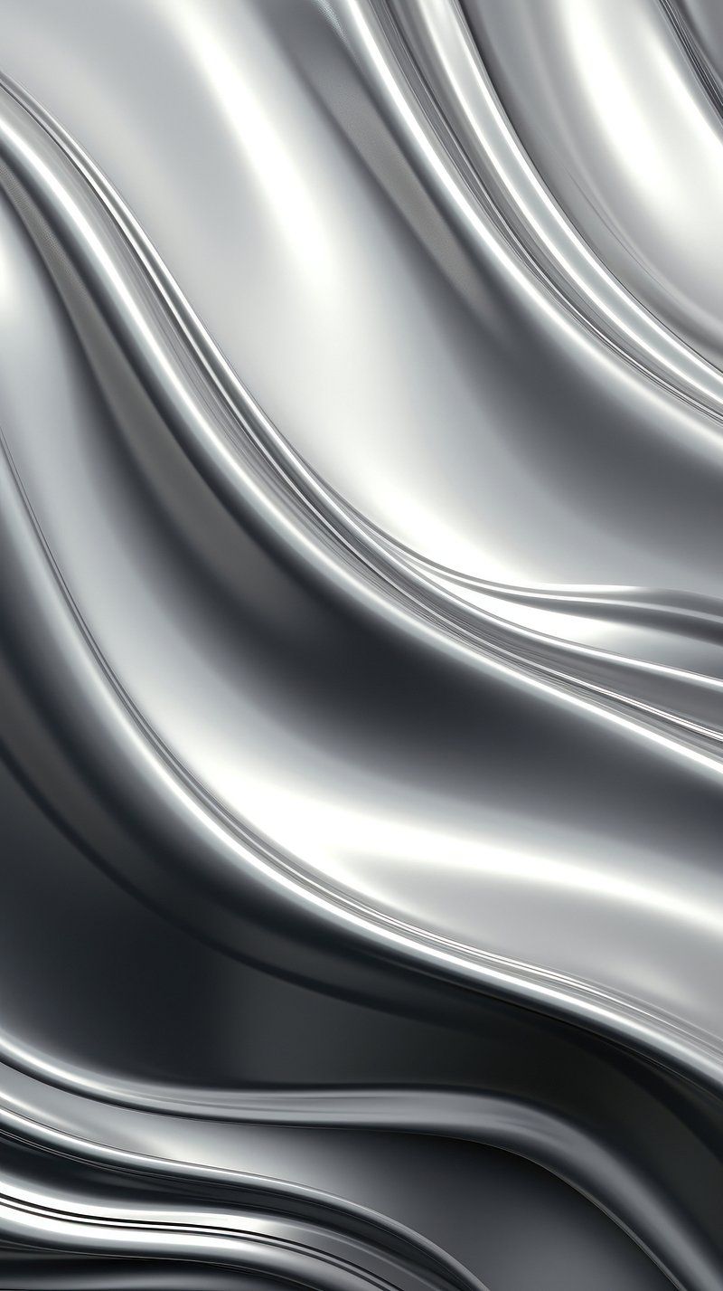 800x1427 Liquid Silver Chrome Background Image Wallpaper