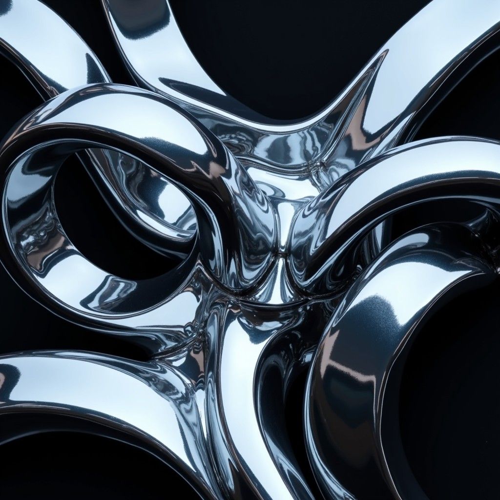 1024x1024 Free Silver Chrome Man Image, Silver, Metallic