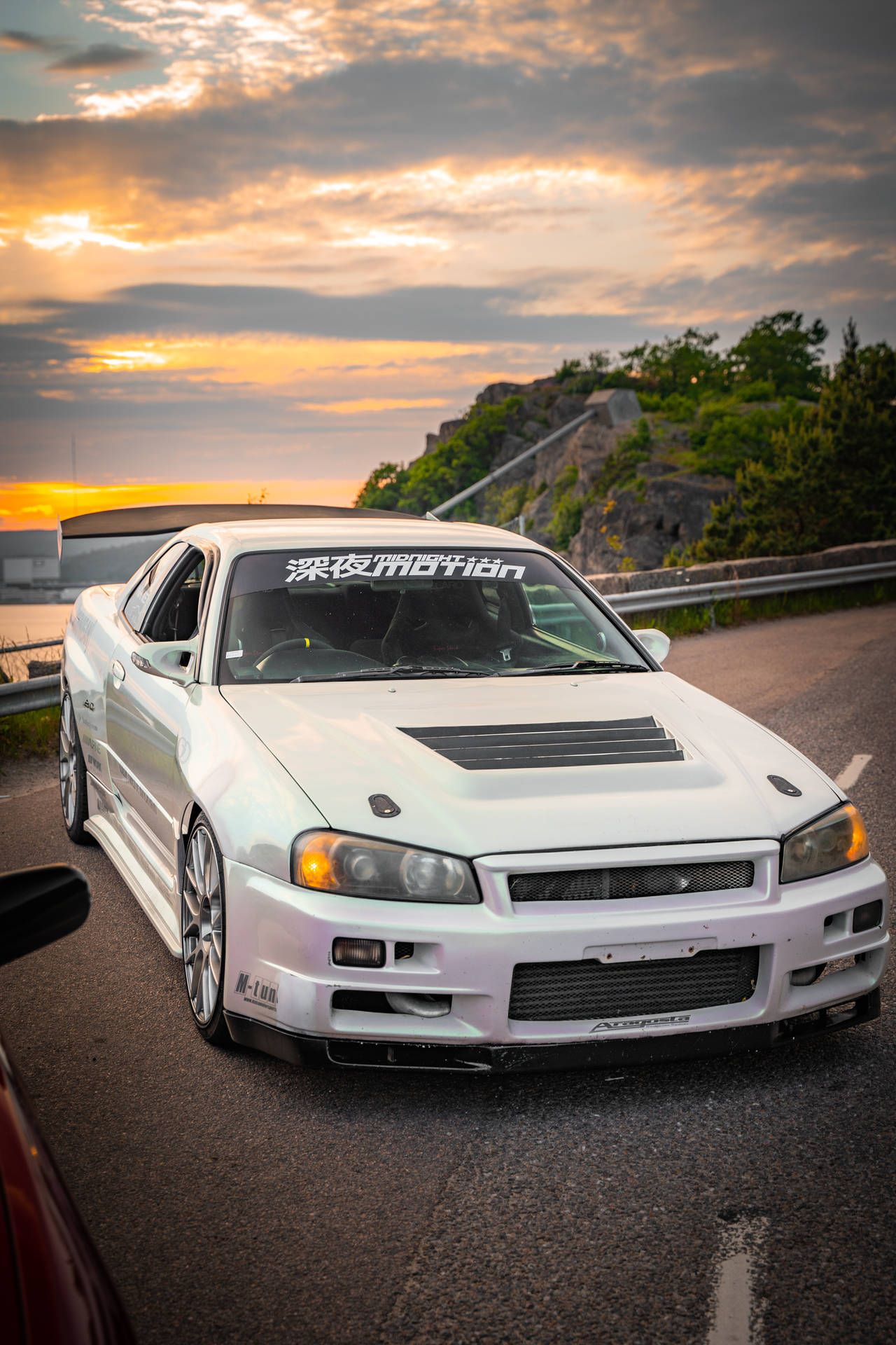 1280x1920 Download White Nissan Skyline Gtr R34 Wallpaper