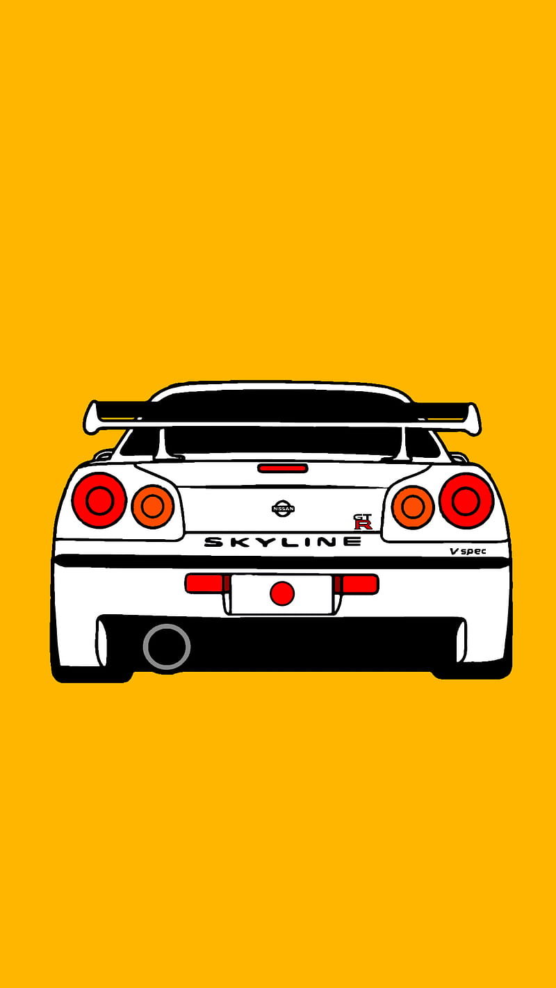 800x1422 Skyline R autos, car, gran turismo, gt, heroes, monster, nissan, white, HD phone wallpaper