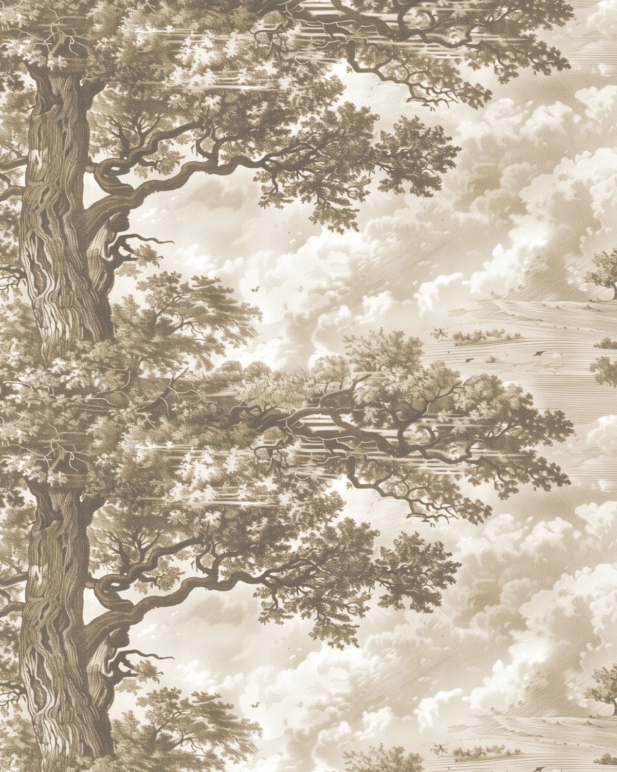 1200x1500 Old Oak Tree Wallpaper. Shop Modern Vintage Tree Wallpaper Online