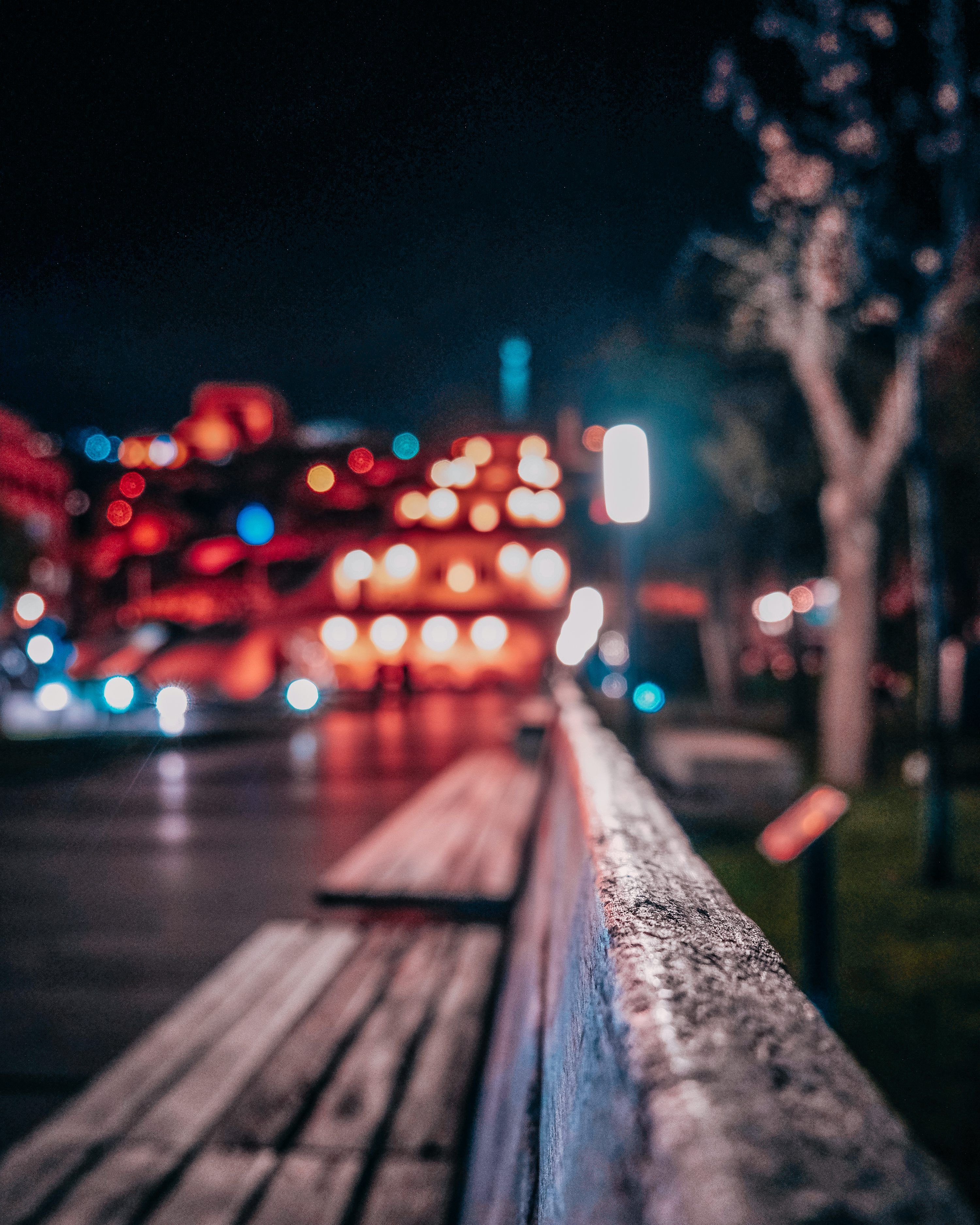 3000x3750 Bokeh photography of a road during night time photo