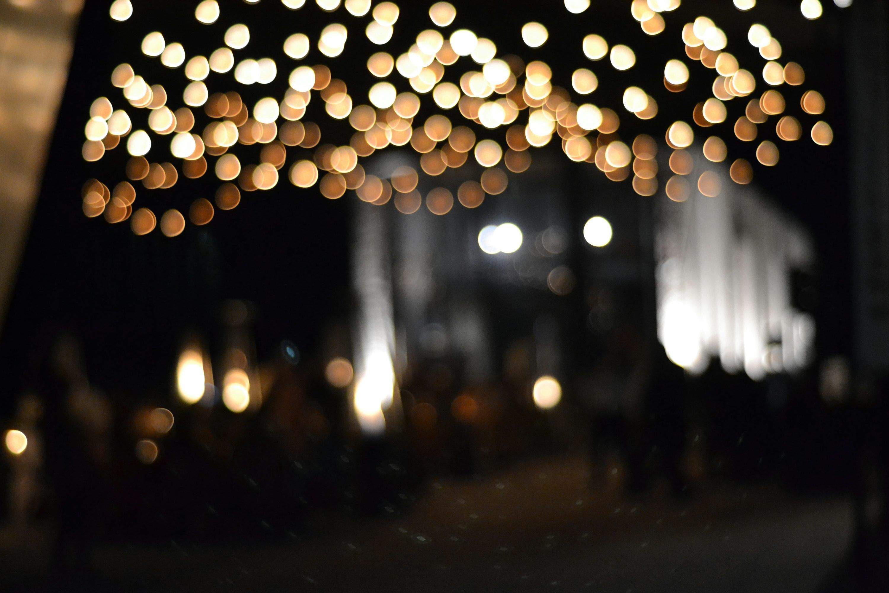 3000x2000 A blurry photo of a bunch of lights photo