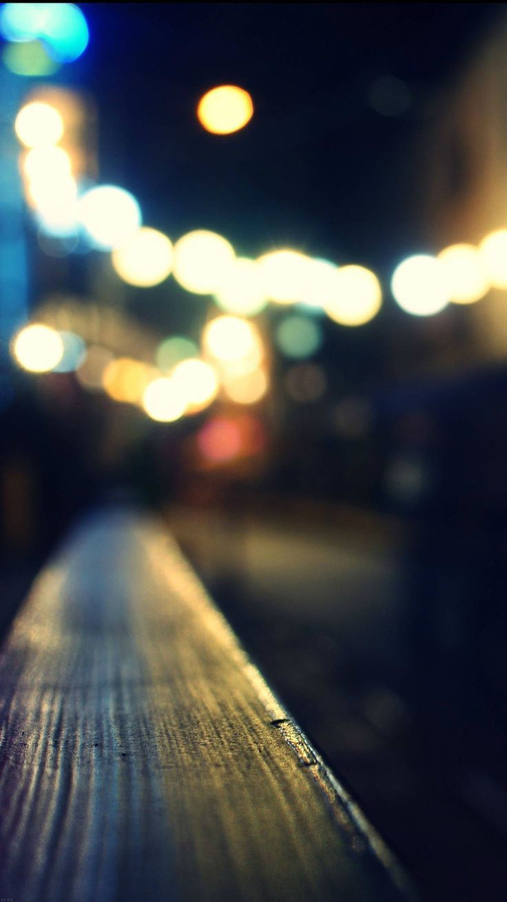 736x1308 Bokeh Night City Neon Light iPhone 8 Wallpaper