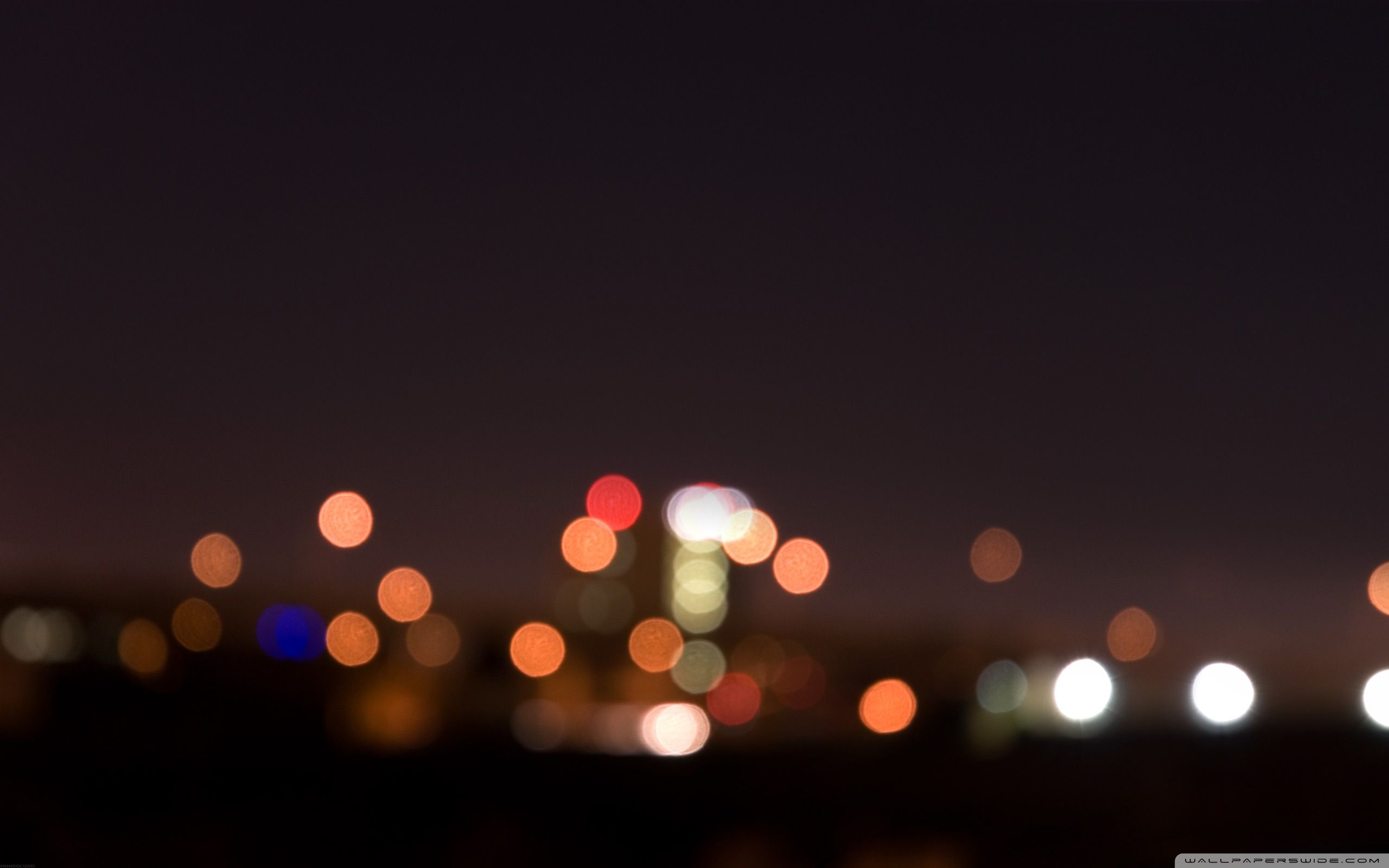 2560x1600 City Night Lights Bokeh 4K UHD Wallpaper for UltraHD Desktop and TV : Dual Monitor : Smartphone and Tablet Devices