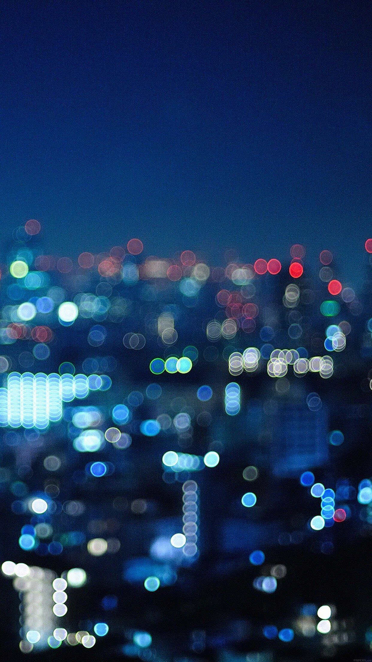 1242x2208 Crying City Night Bokeh iPhone Wallpaper