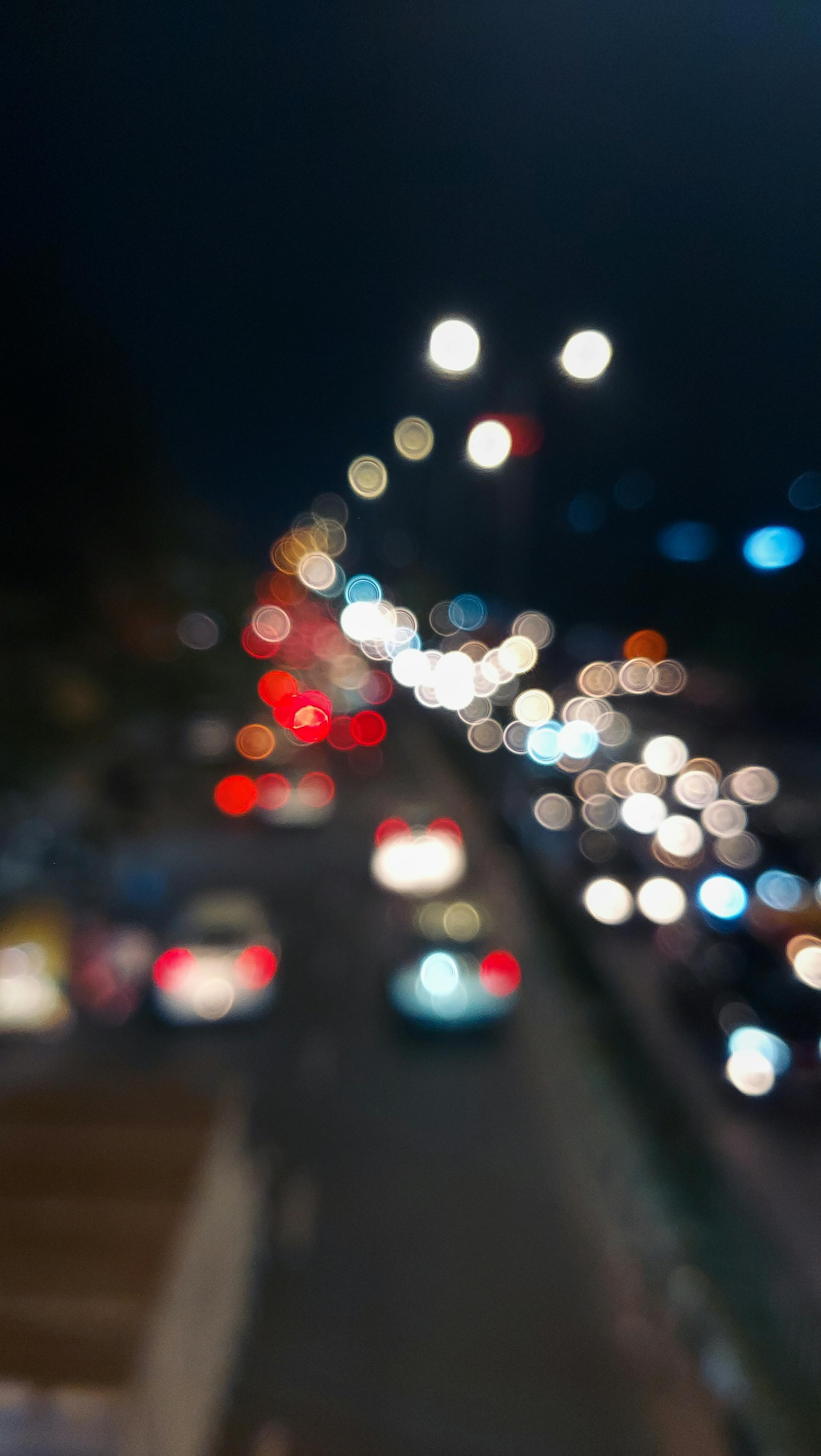 2256x4000 Bokeh Photography of City Lights during Night Time · Free