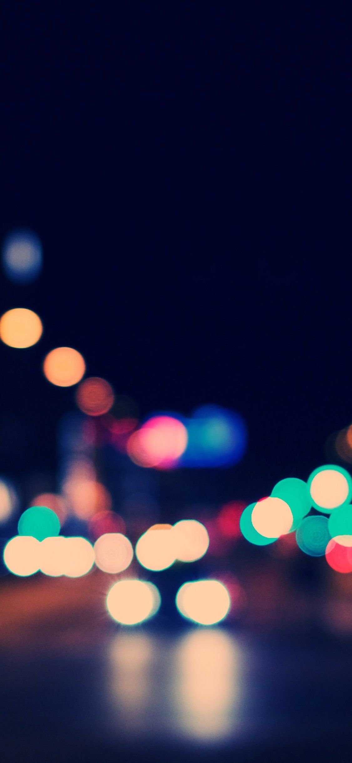 1125x2436 Drunk Night Bokeh iPhone Wallpaper