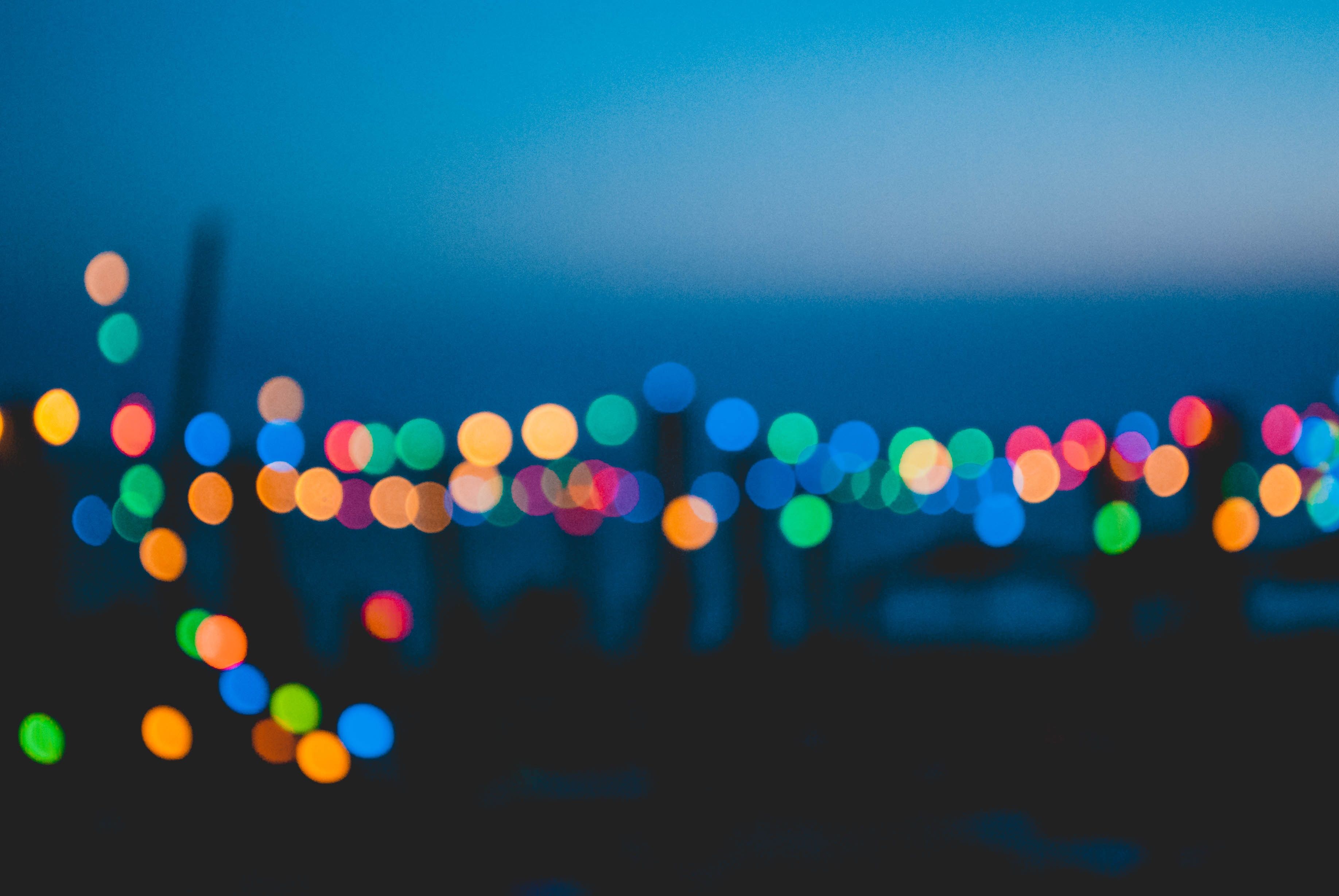3672x2458 Colorful Night Lights Bokeh Effect Wallpaper, HD Photography Wallpaper, 4k Wallpaper, Image, Background, Photos and Picture