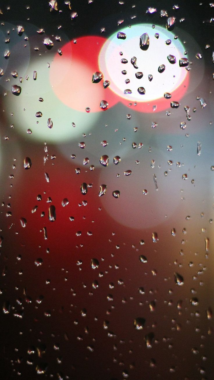 736x1308 Bokeh Rain Night Window Pattern Background iPhone 8 Wallpaper