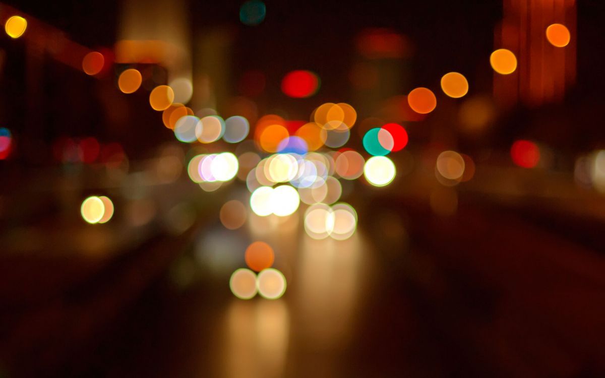 1200x750 Wallpaper Bokeh Photography of City Lights During Night Time, Background Free Image