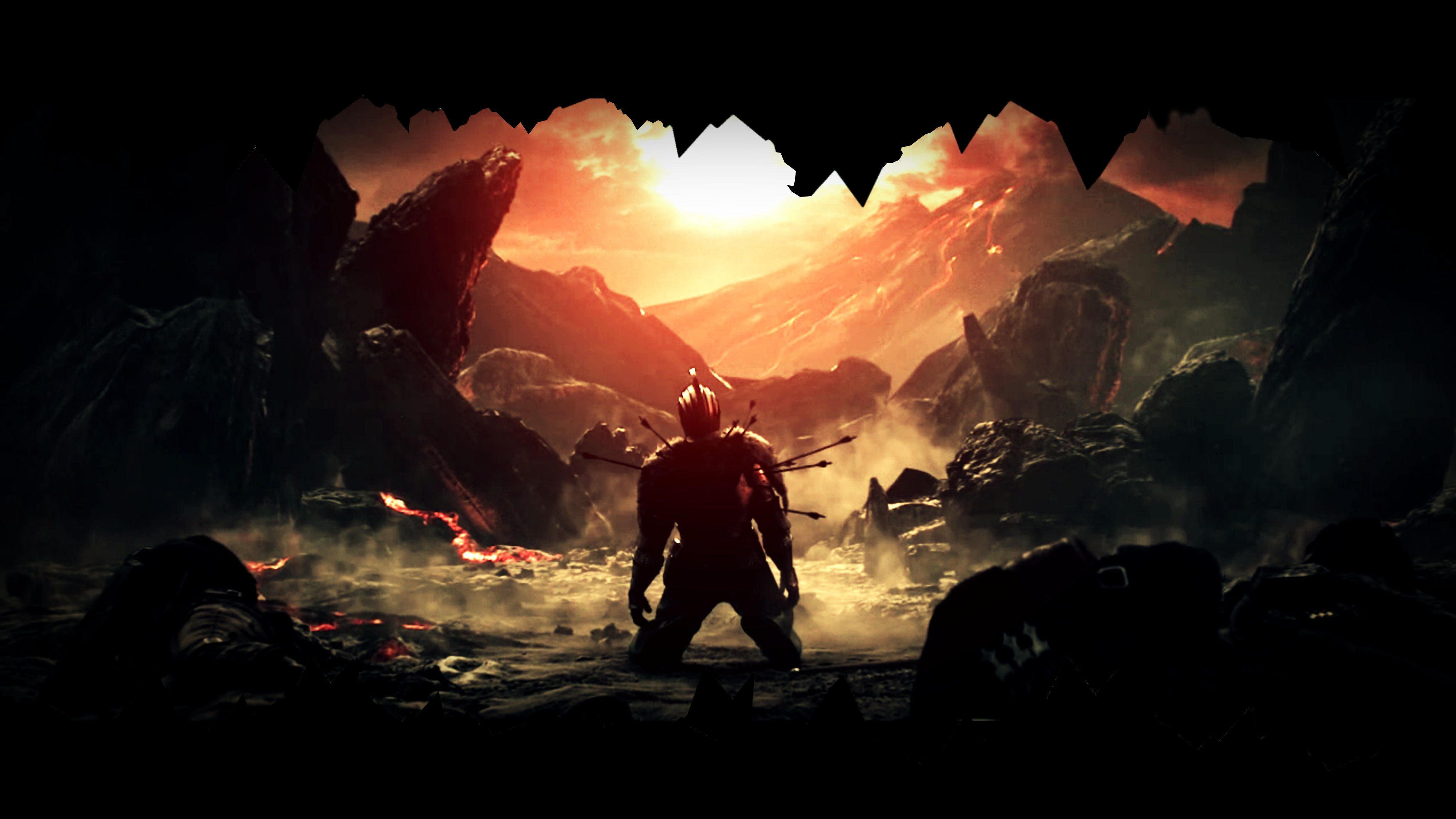 4096x2304 Desktop wallpaper: Video Game, Dark Souls Ii, Armor, Sword, Warrior, Knight, Burnt Ivory King, Dark Souls 4K free download for PC. 1158348