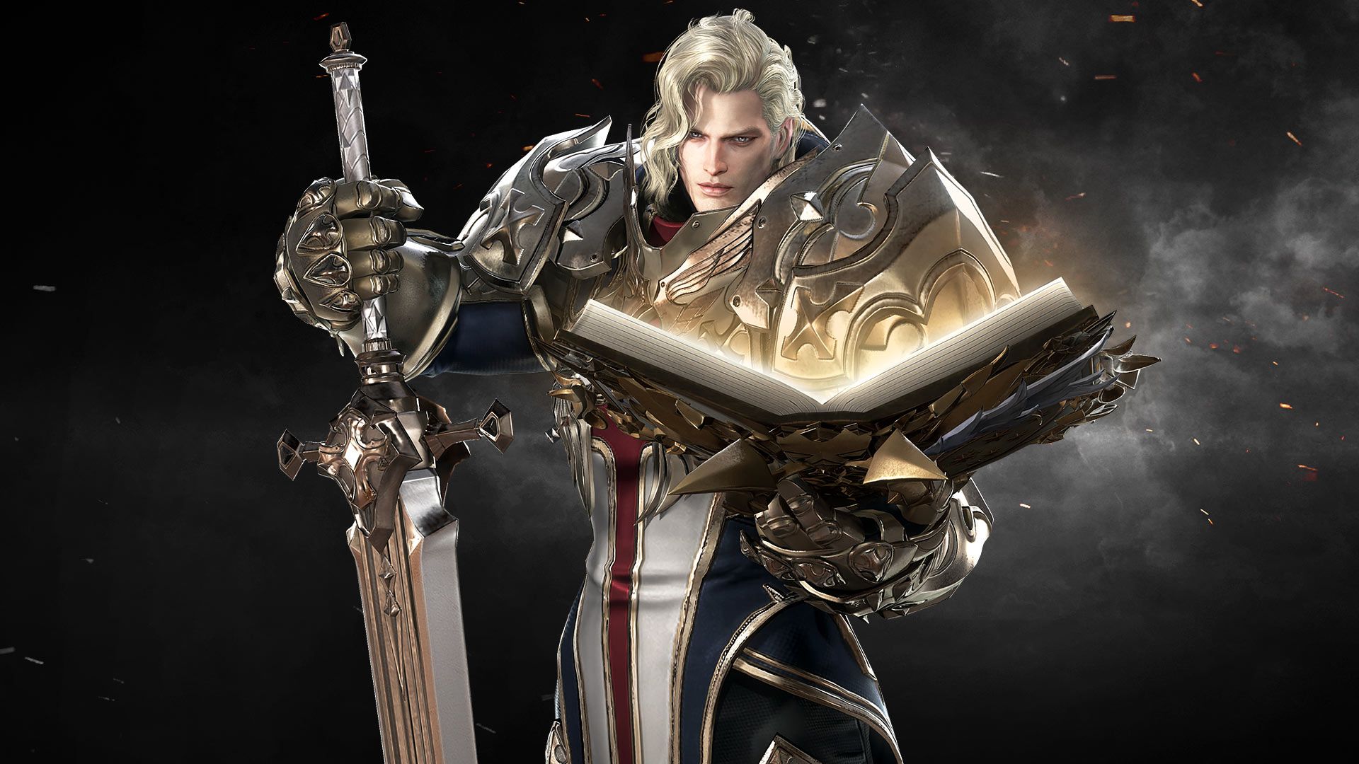 1920x1080 Martial Artist, Gunner, Mage, Assassin, Warrior With Book HD Lost Ark Wallpaper